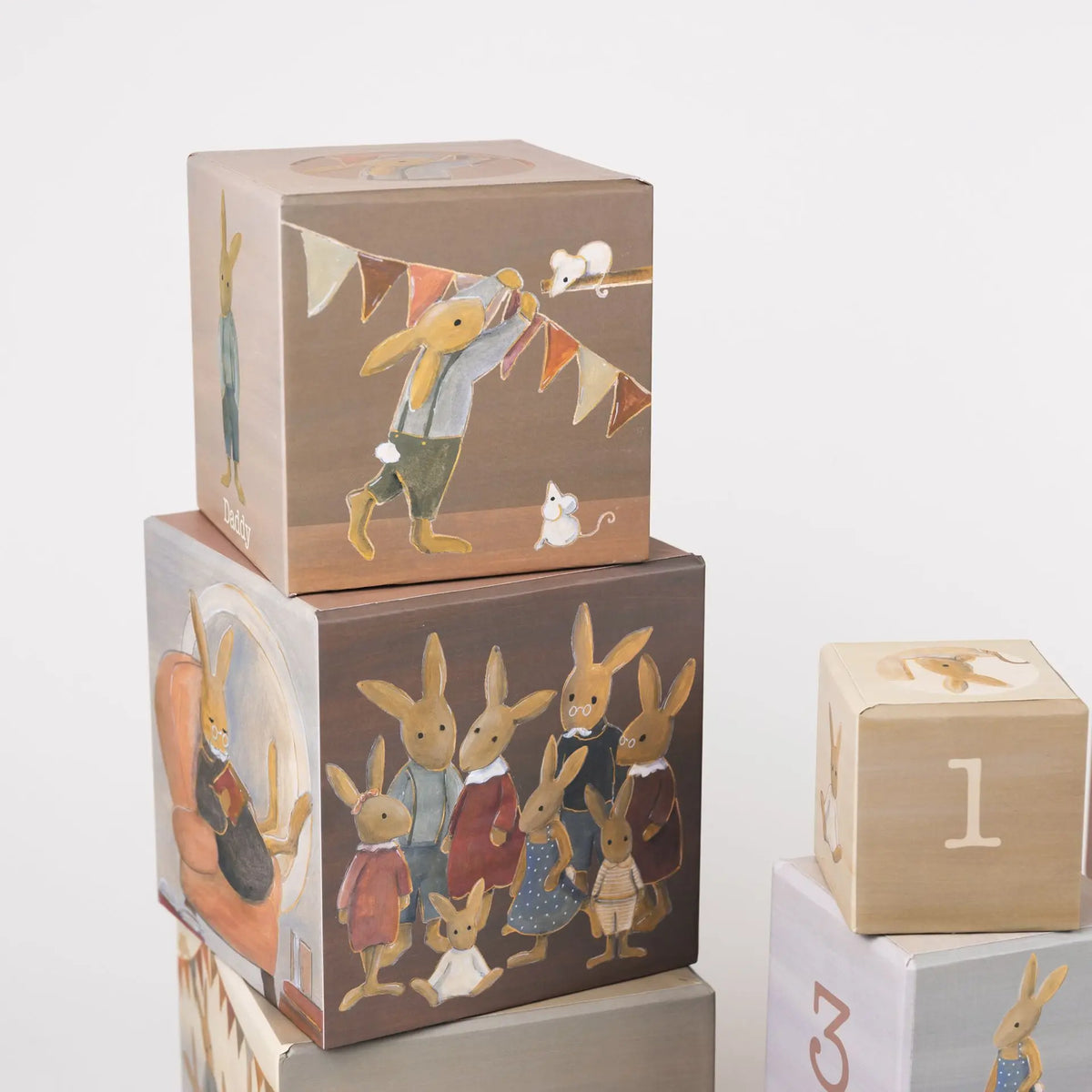 Egmont Toys - Stapelpiramide konijnenfamilie 1.2.3