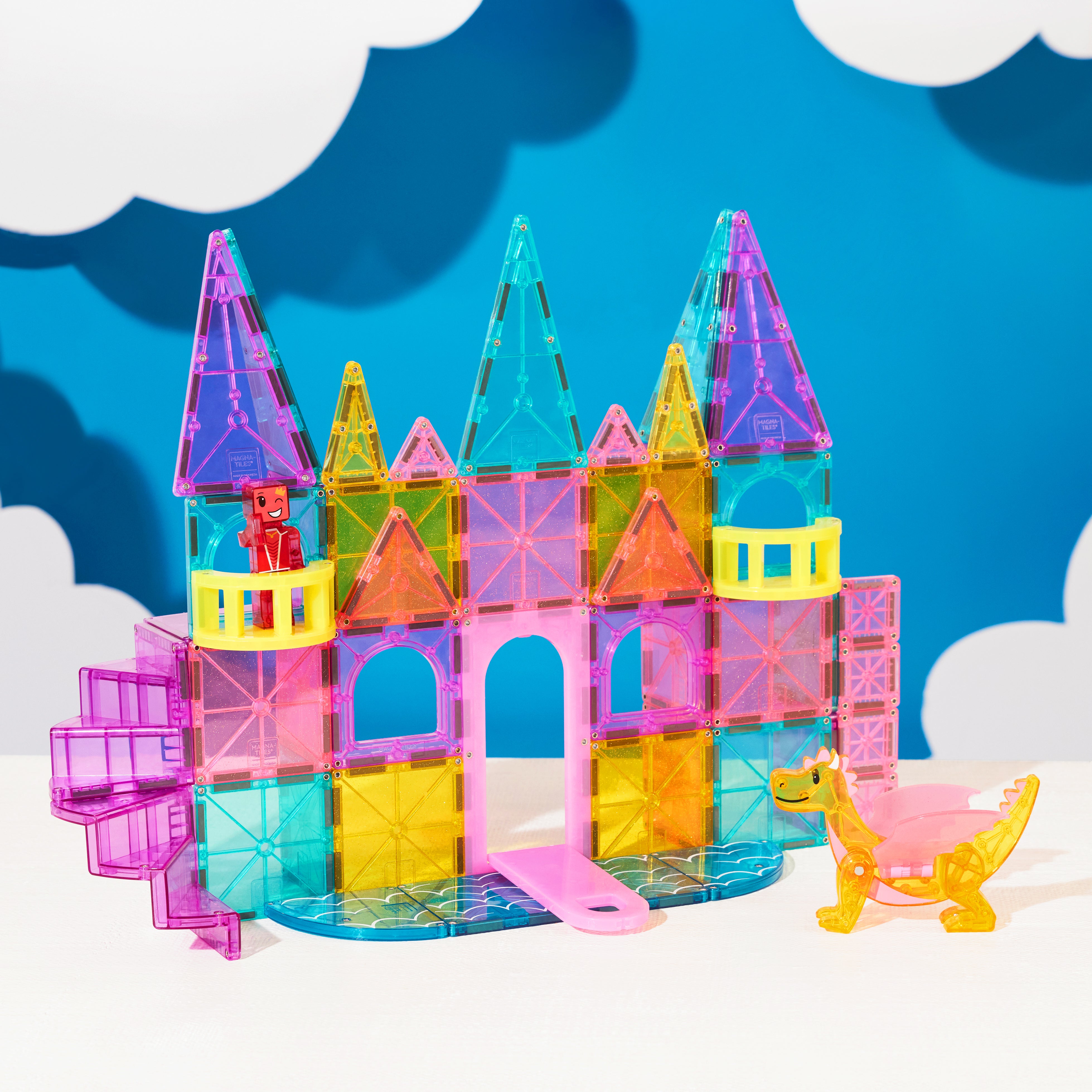 MAGNA-TILES® 48 Castle Deluxe DLX Kasteel set met 8 microMAGS