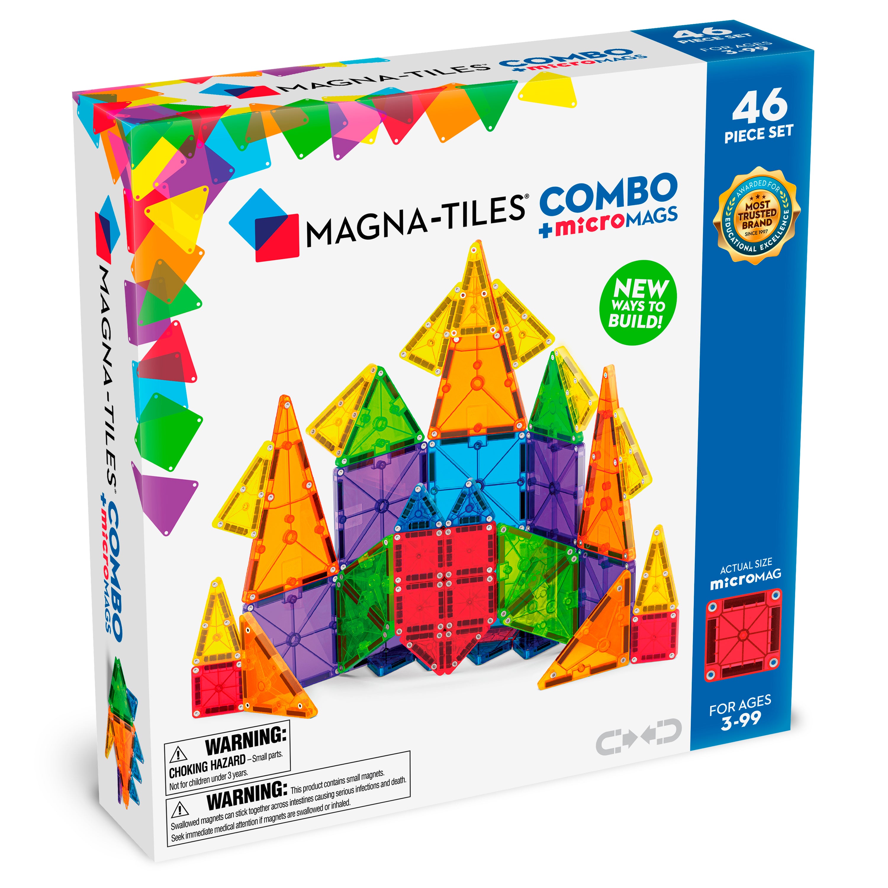 MAGNA-TILES® 46 COMBOset met 26 microMAGS