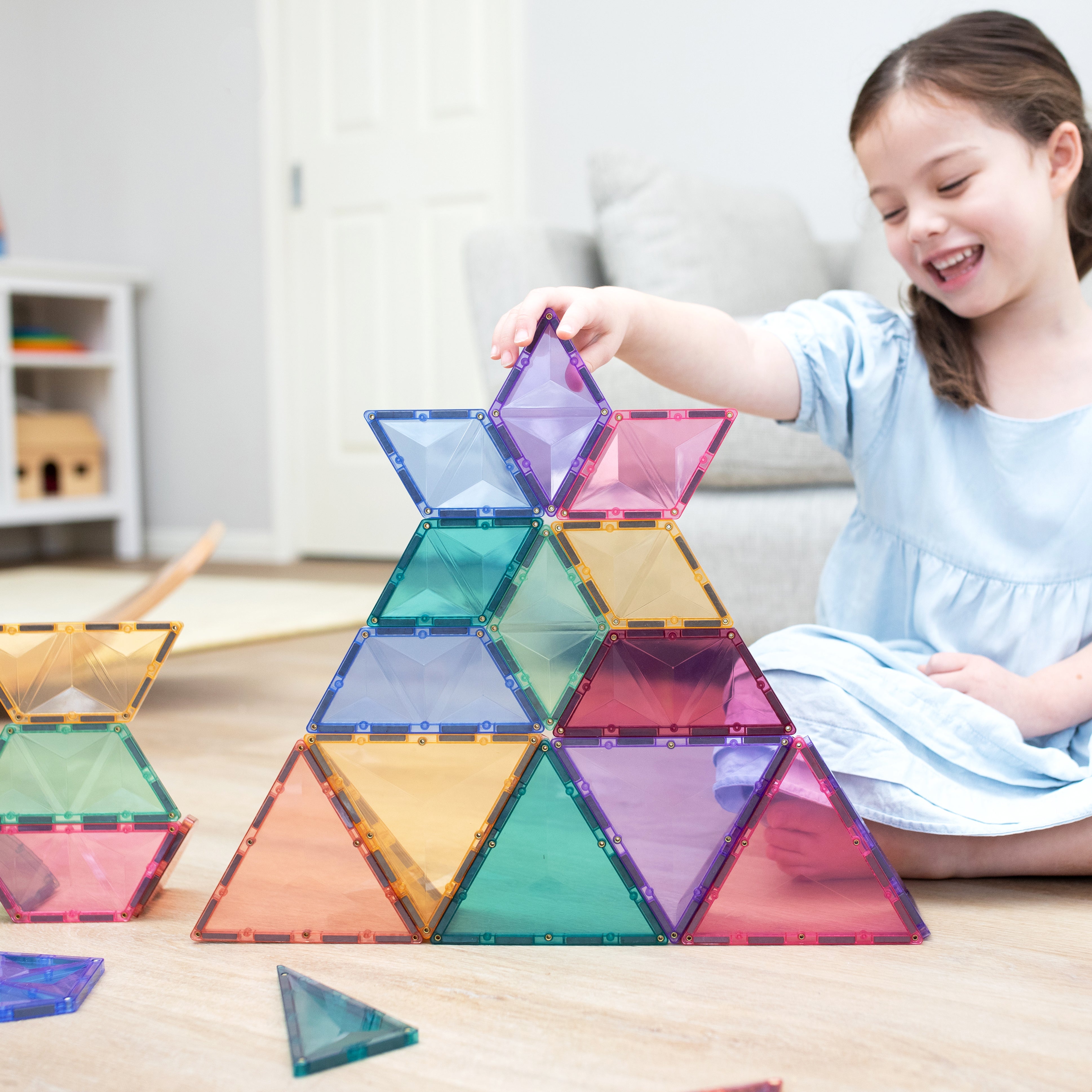 CONNETIX - Pastel Shape Expansion Pack 48 stuks - magnetisch constructiespeelgoed