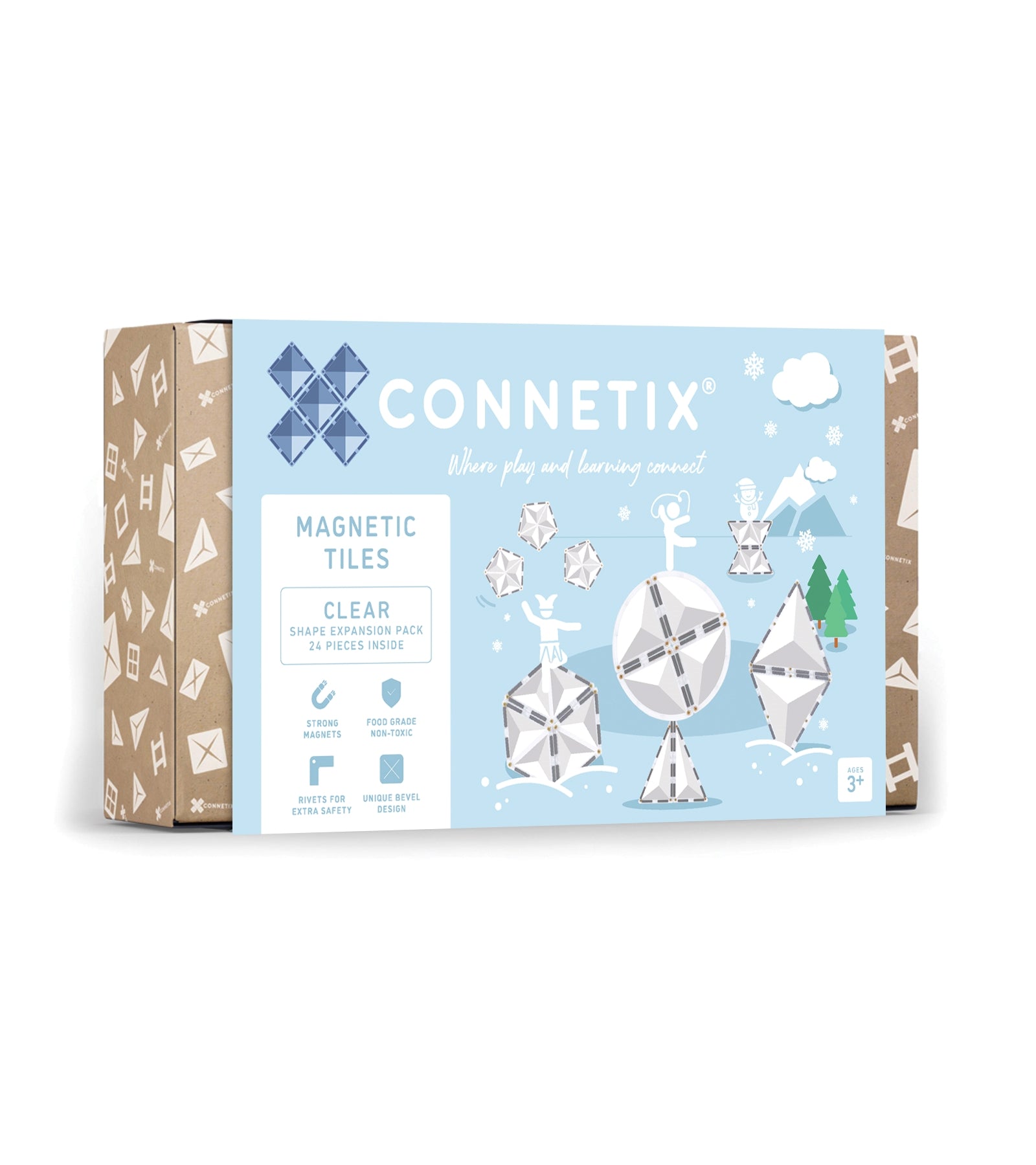 CONNETIX - Clear Pack Shape Expansion 24 stuks - magnetisch constructiespeelgoed