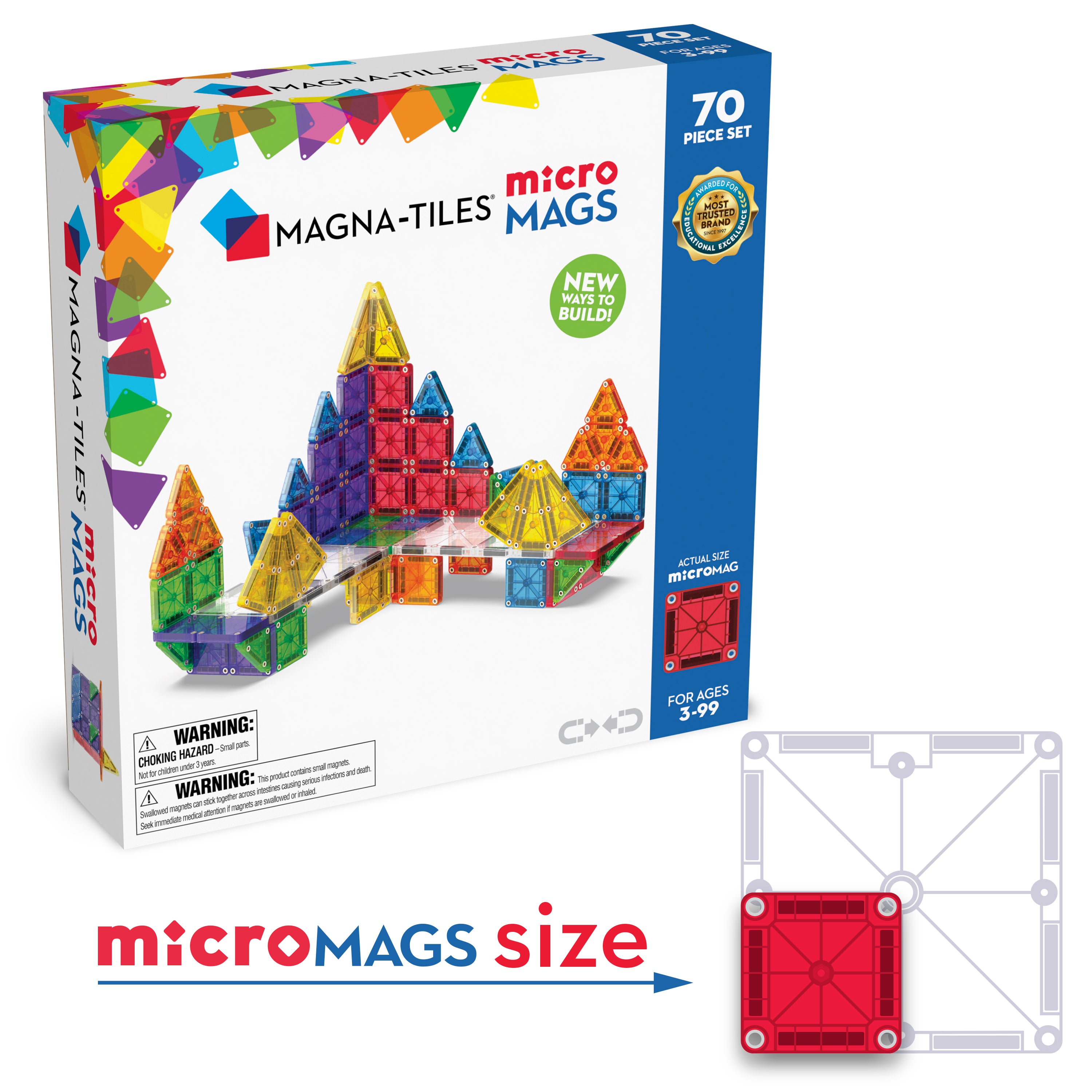 MAGNA-TILES® 70 microMAGS DLX Deluxe set