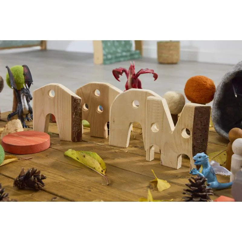 Cosy - Dikke Houten Huisjes (set van 4)