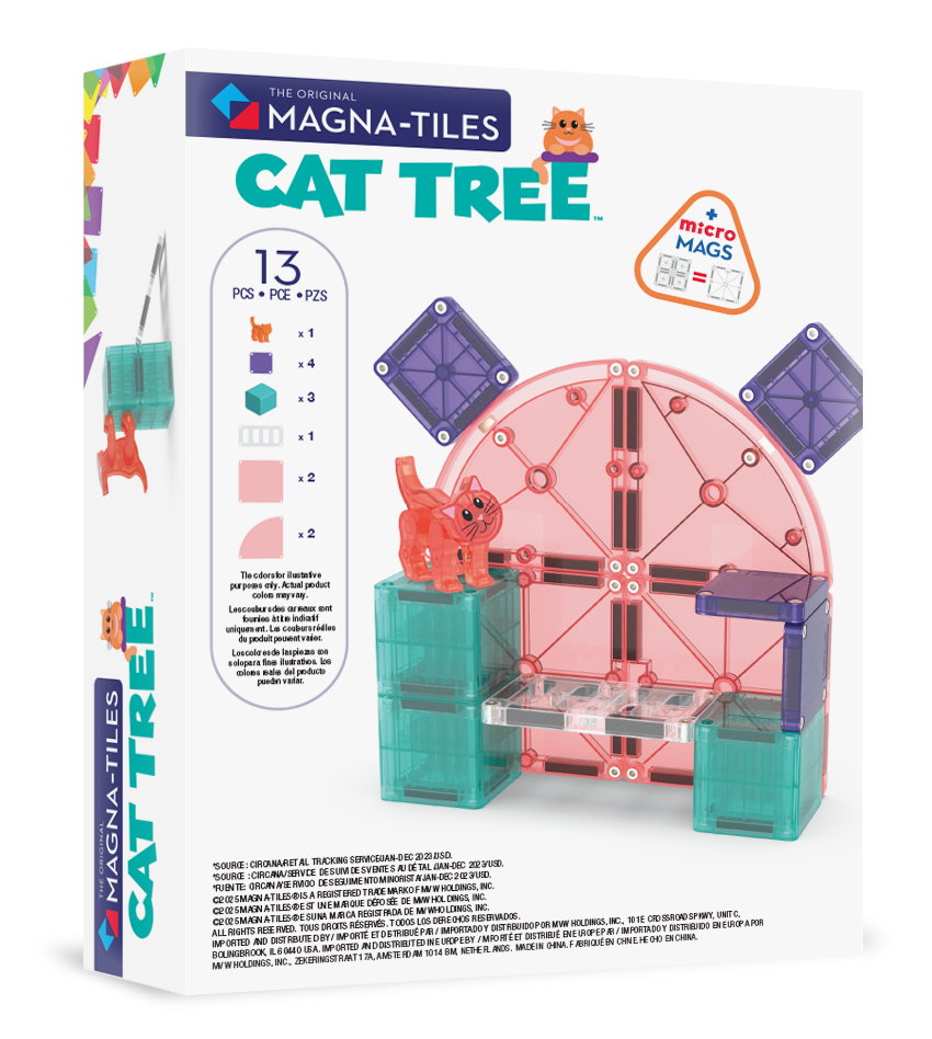 MAGNA-TILES® Cat tree met microMags (13 stuks)