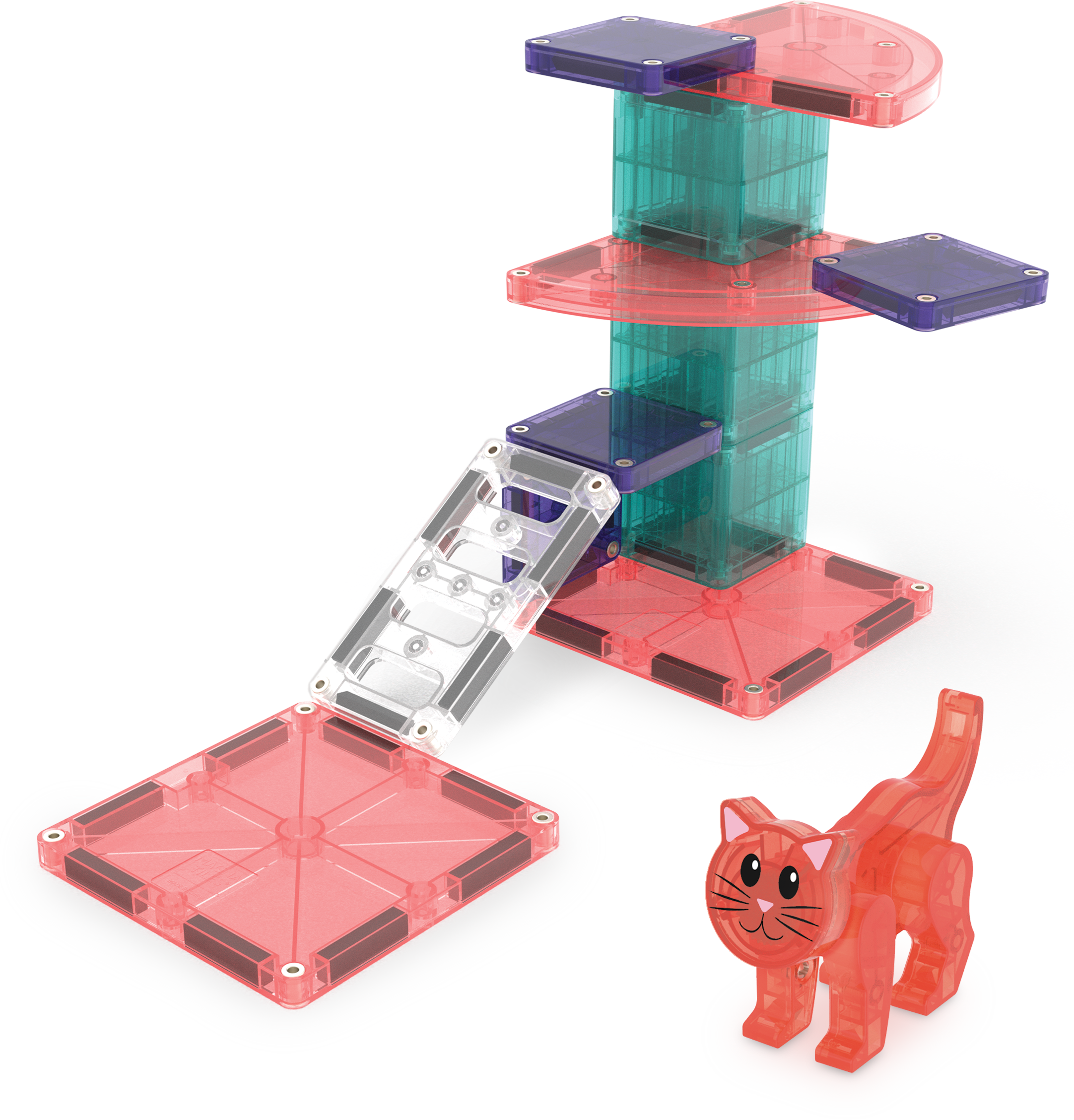 MAGNA-TILES® Cat tree met microMags (13 stuks)