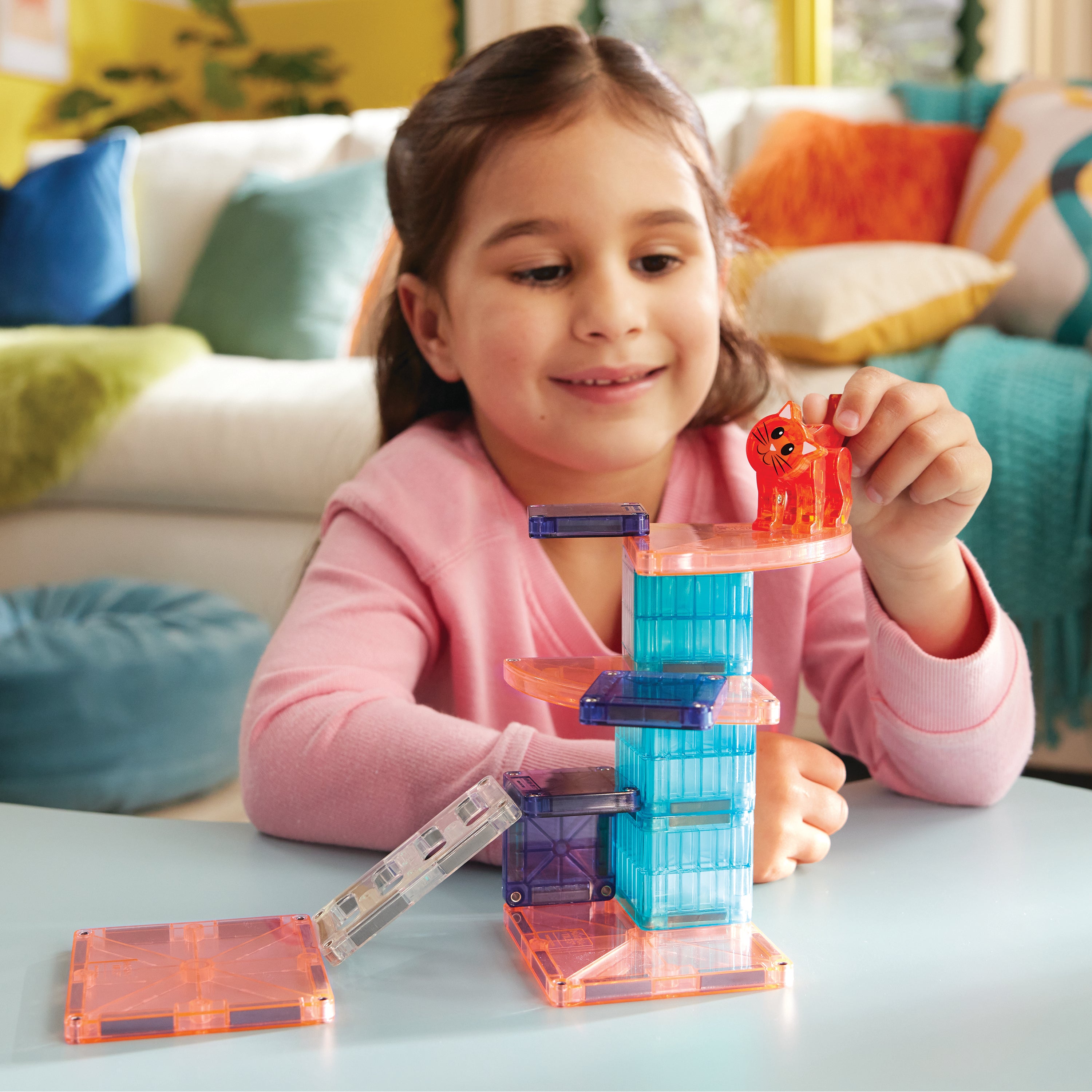 MAGNA-TILES® Cat tree met microMags (13 stuks)