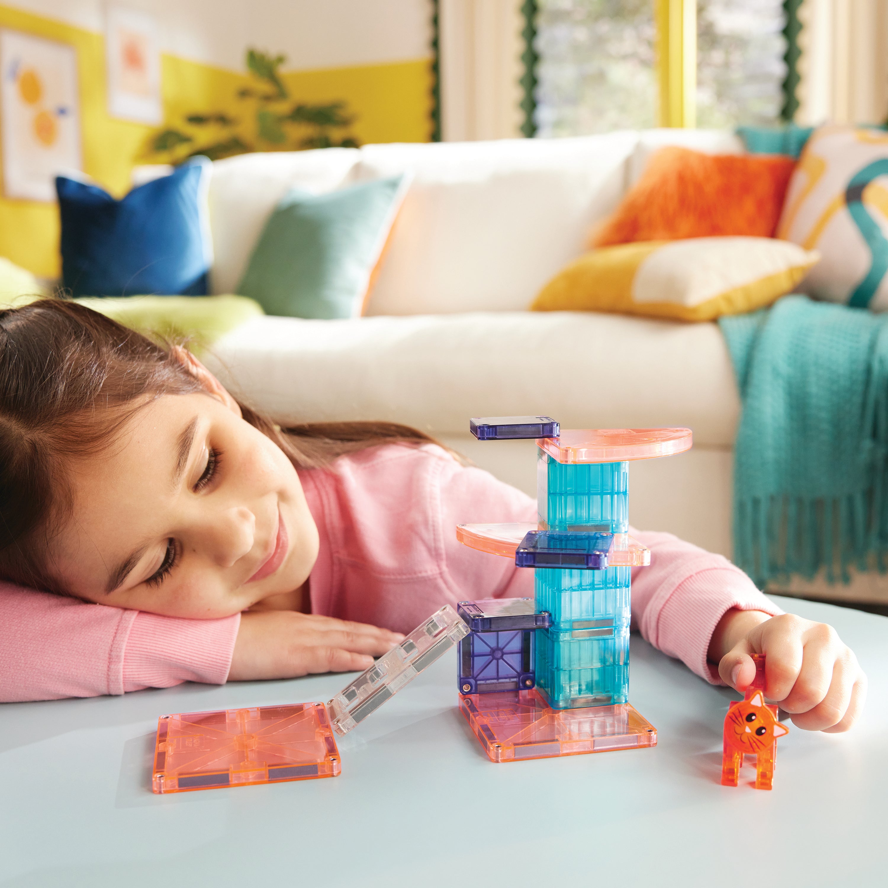 MAGNA-TILES® Cat tree met microMags (13 stuks)