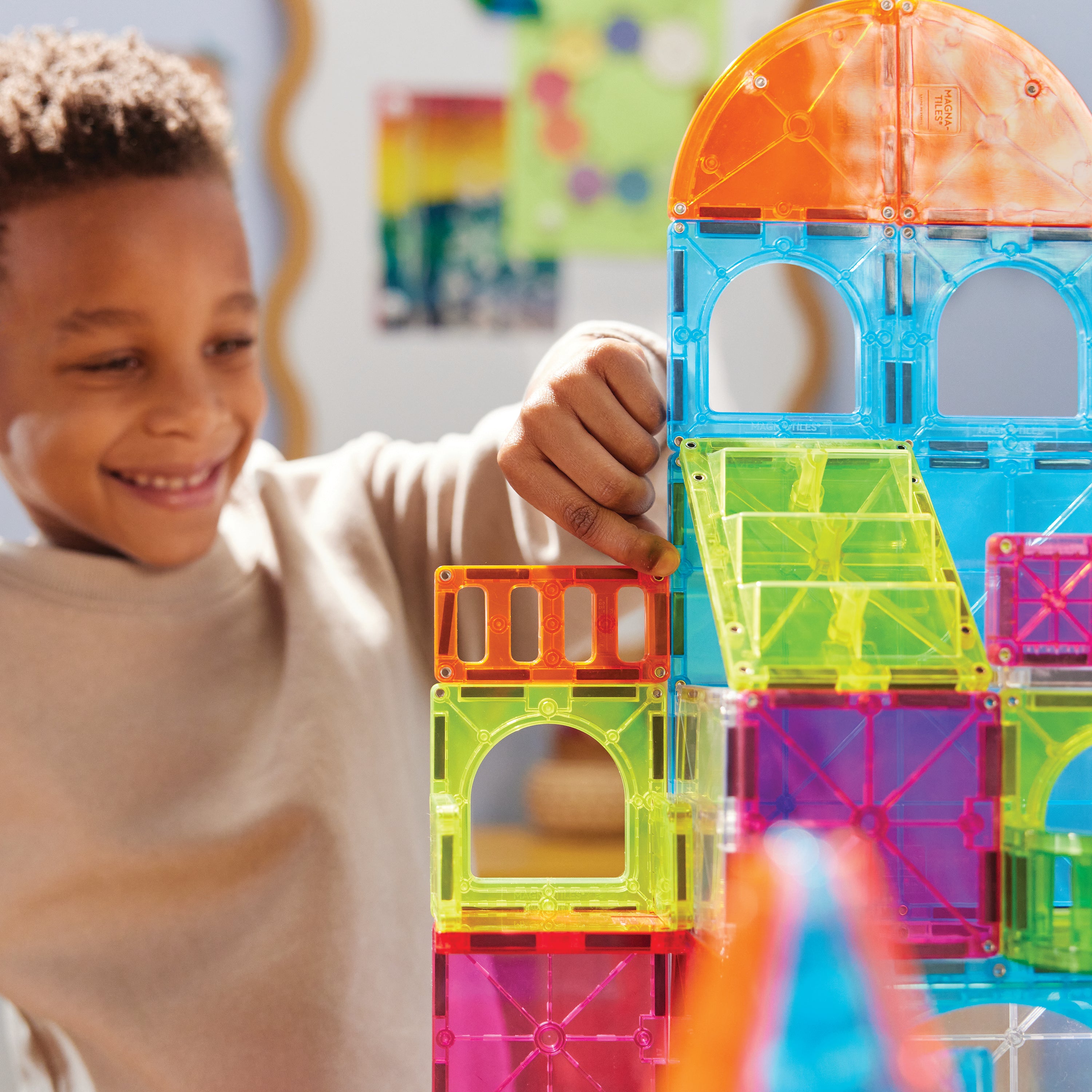 MAGNA-TILES® City Center met microMAGS (110 stuks)