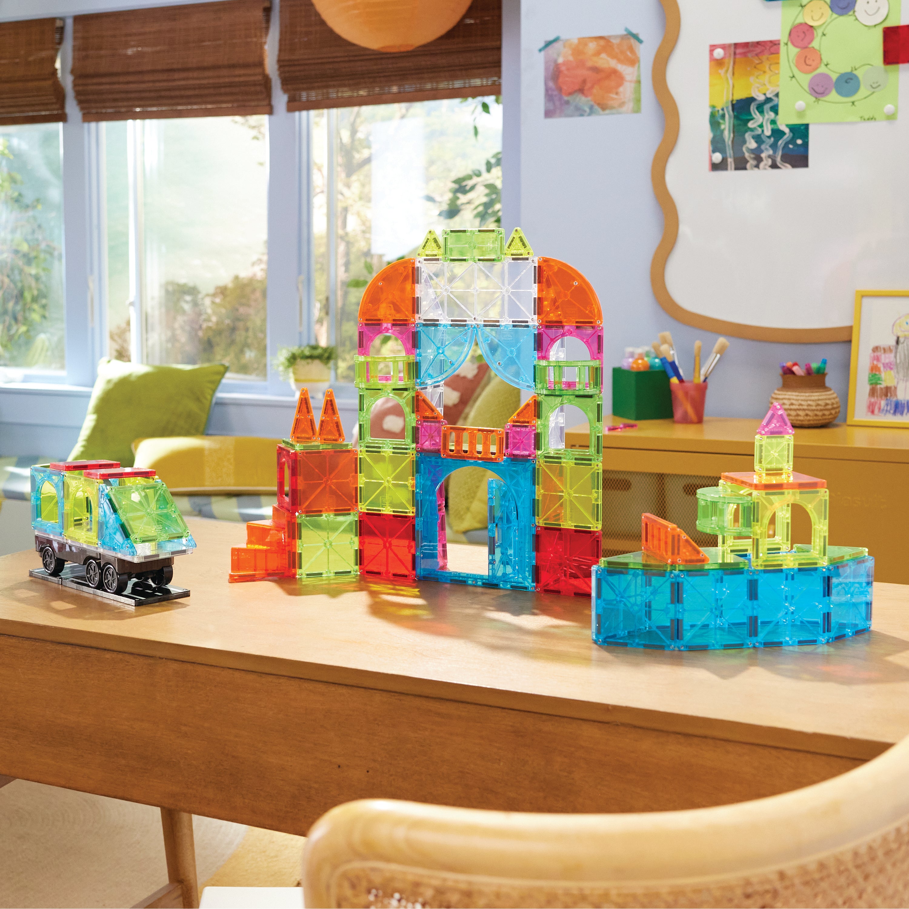 MAGNA-TILES® City Center met microMAGS (110 stuks)