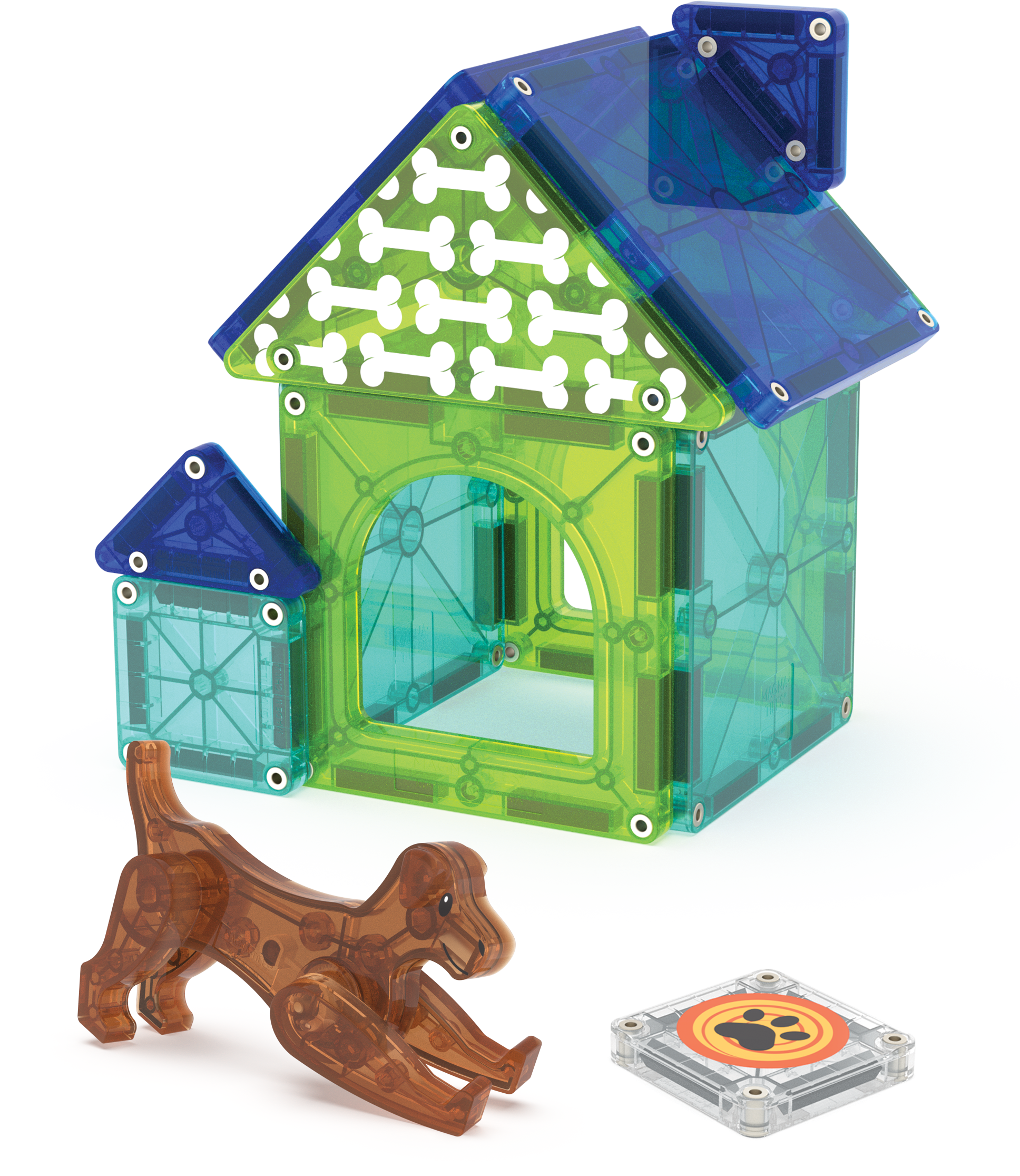 MAGNA-TILES® Dog House met microMags (13 stuks)