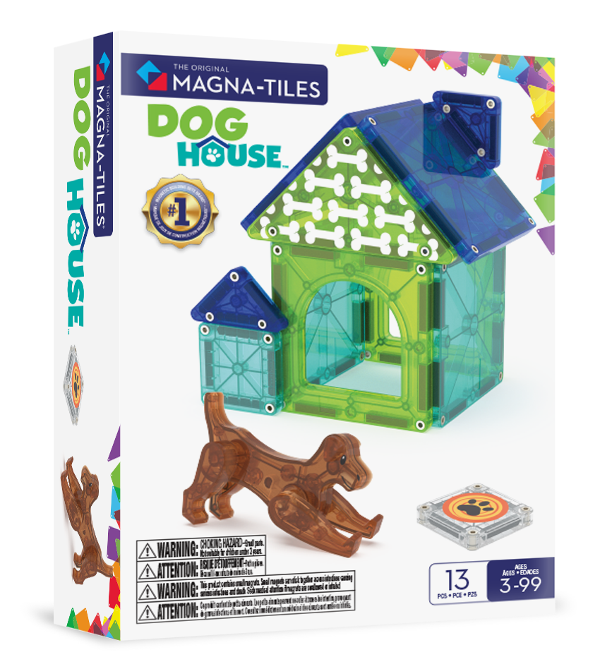 MAGNA-TILES® Dog House met microMags (13 stuks)