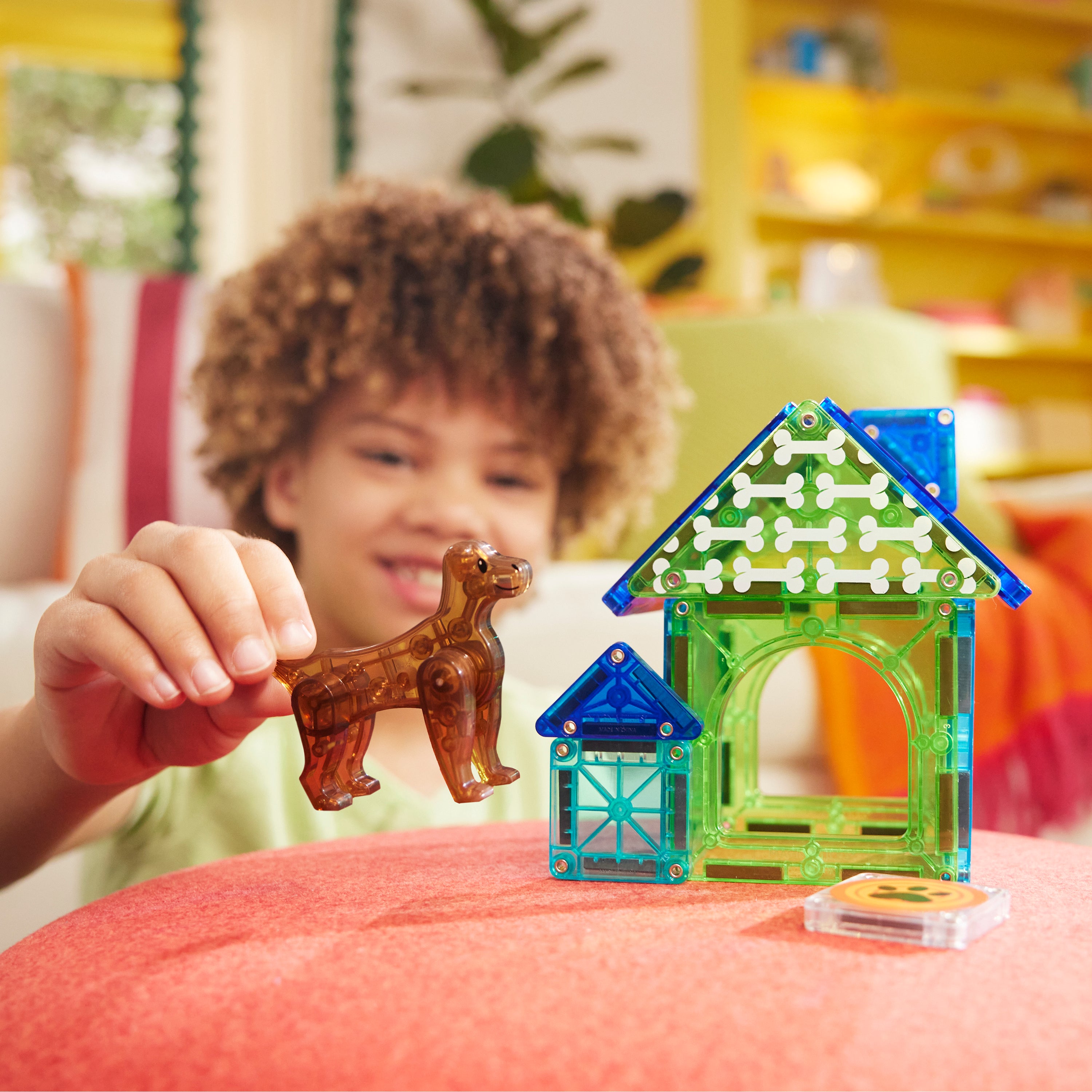 MAGNA-TILES® Dog House met microMags (13 stuks)