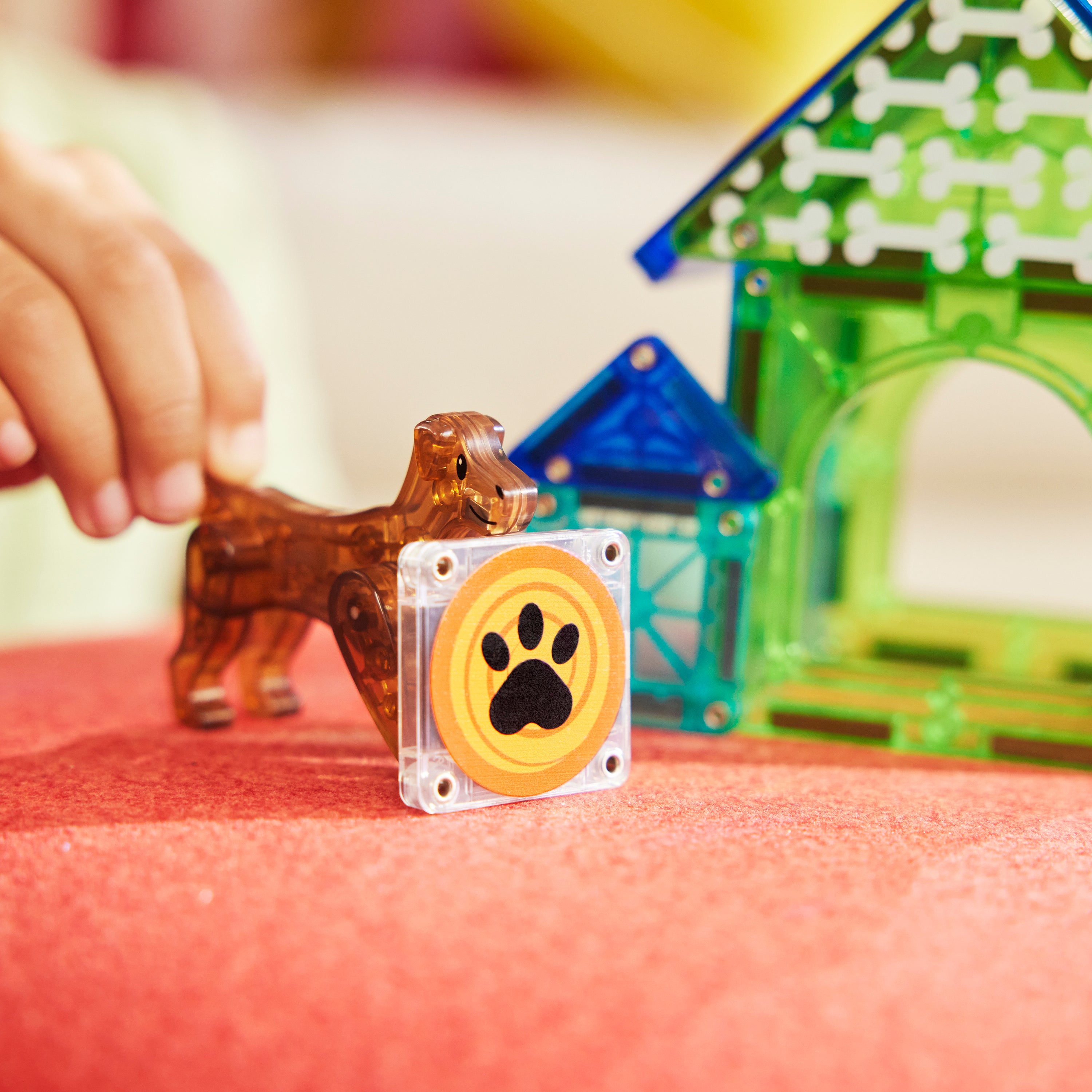 MAGNA-TILES® Dog House met microMags (13 stuks)