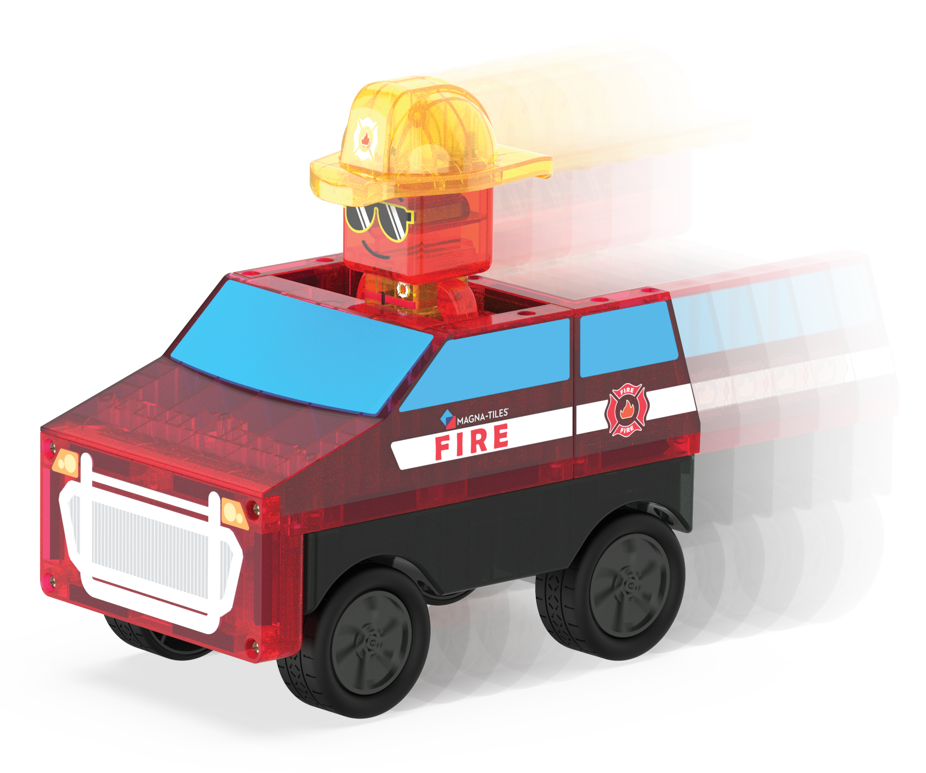 MAGNA-TILES® Fire Station met microMAGS (27 stuks)