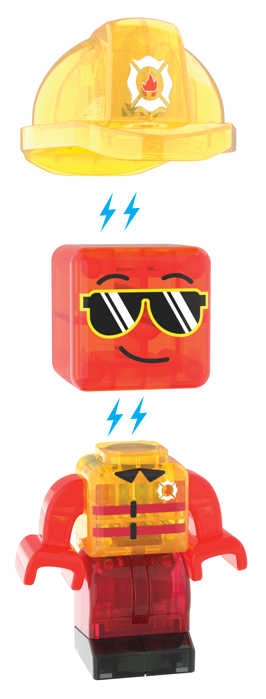MAGNA-TILES® Fire Station met microMAGS (27 stuks)