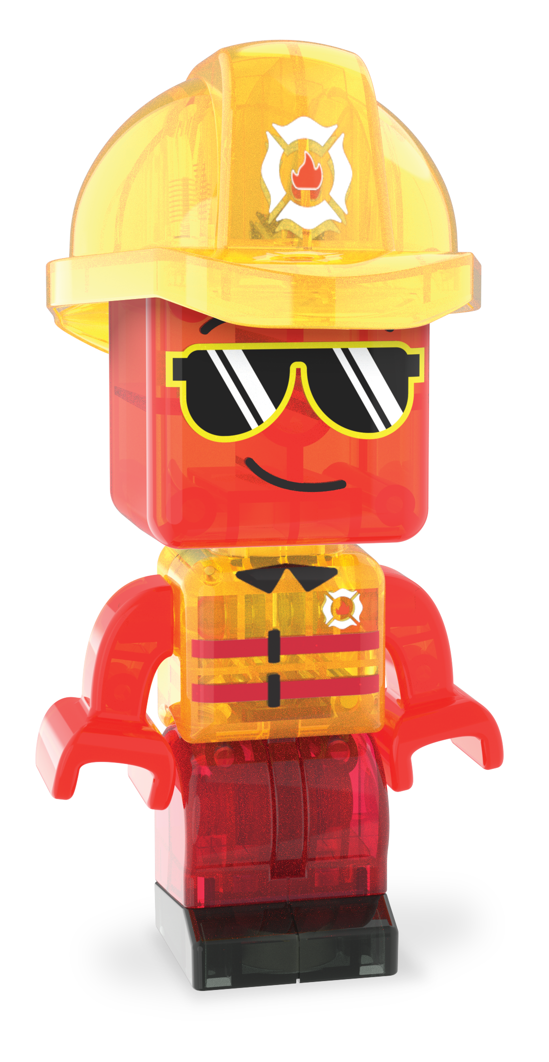 MAGNA-TILES® Fire Station met microMAGS (27 stuks)