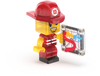 MAGNA-TILES® Fire Station met microMAGS (50 stuks)