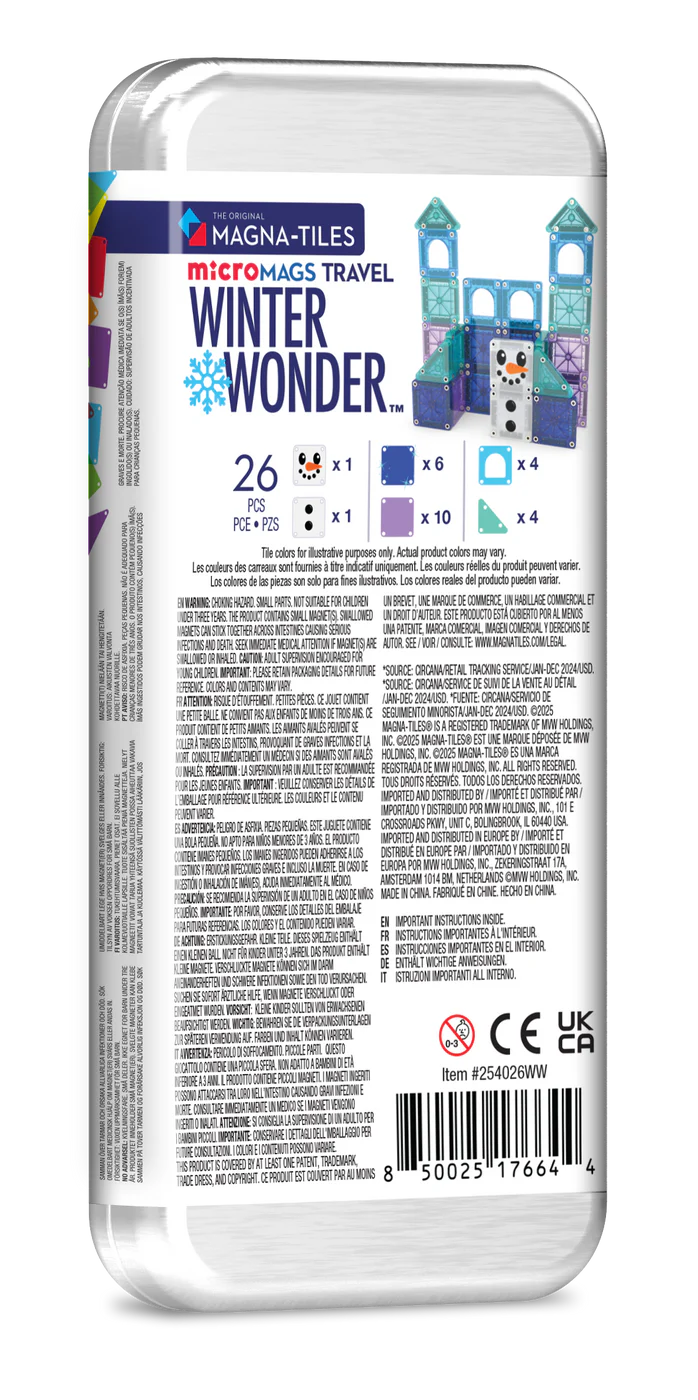 MAGNA-TILES® Winter Wonder 26 stuks Travel Set
