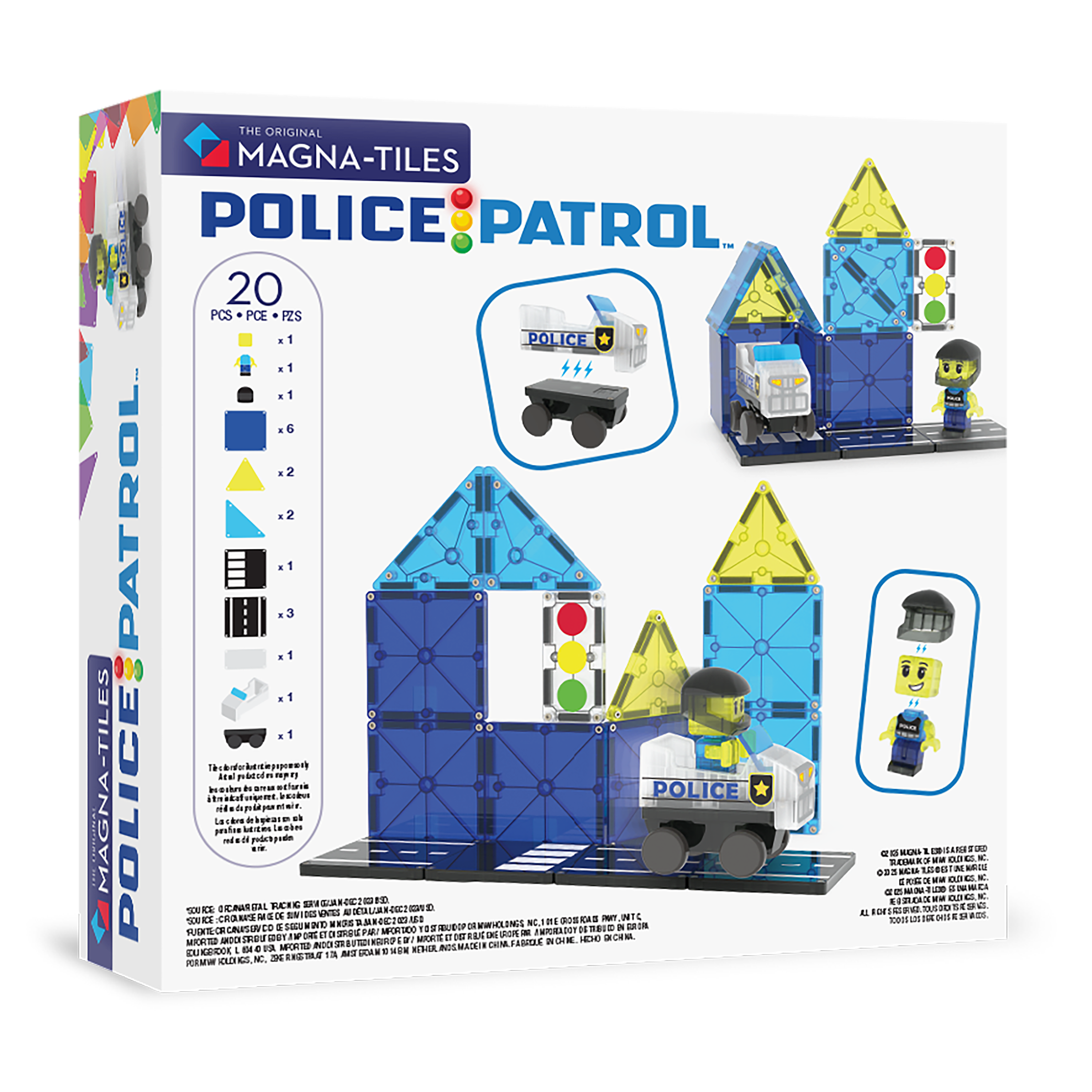 MAGNA-TILES® Police Station (20 stuks)