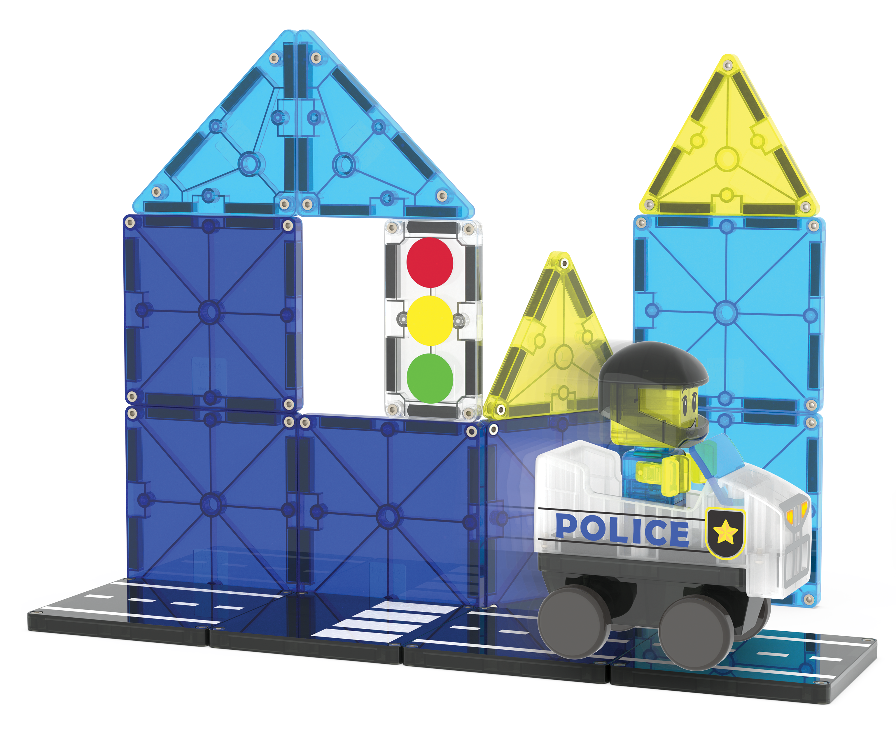MAGNA-TILES® Police Station (20 stuks)