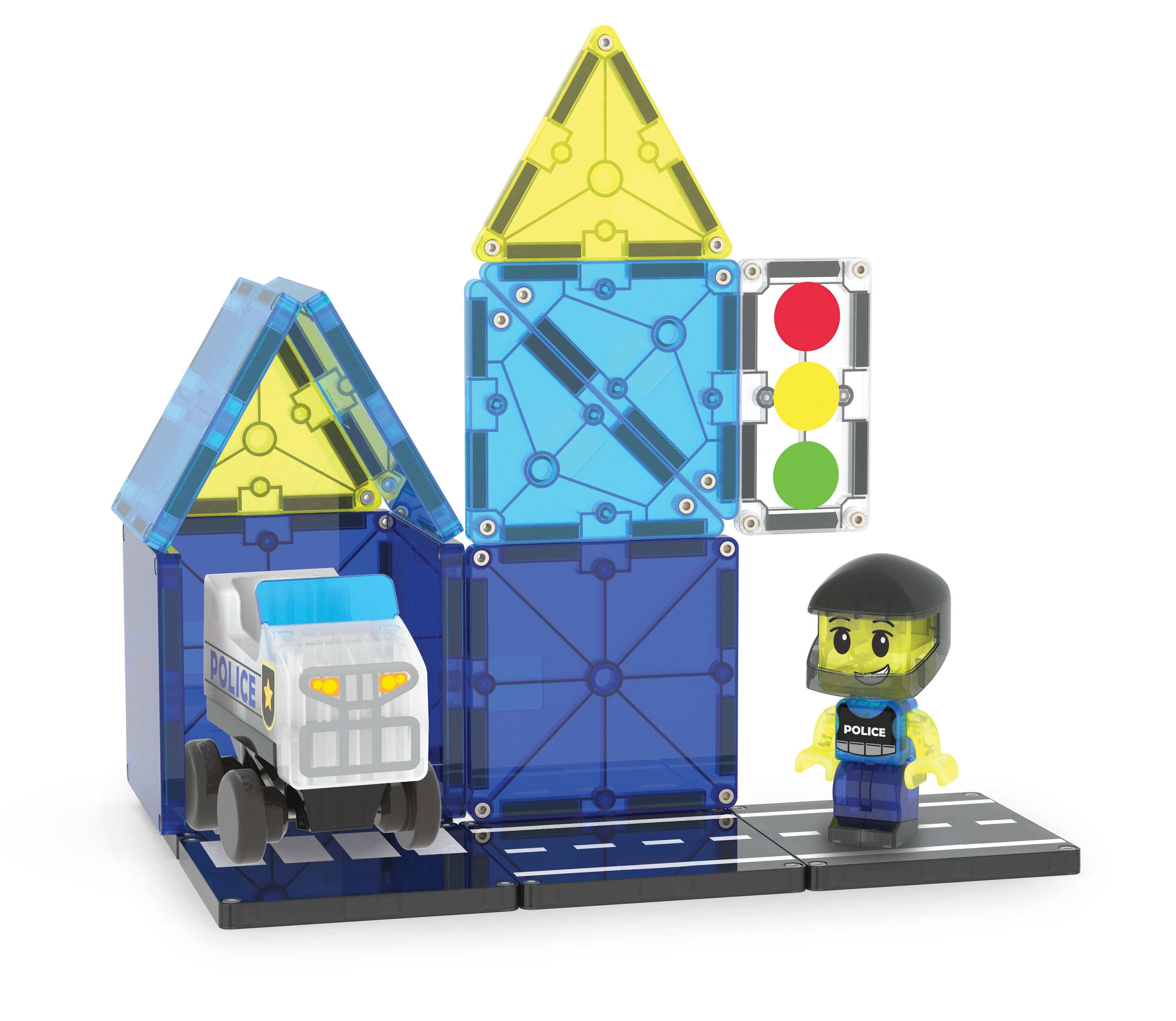 MAGNA-TILES® Police Station (20 stuks)