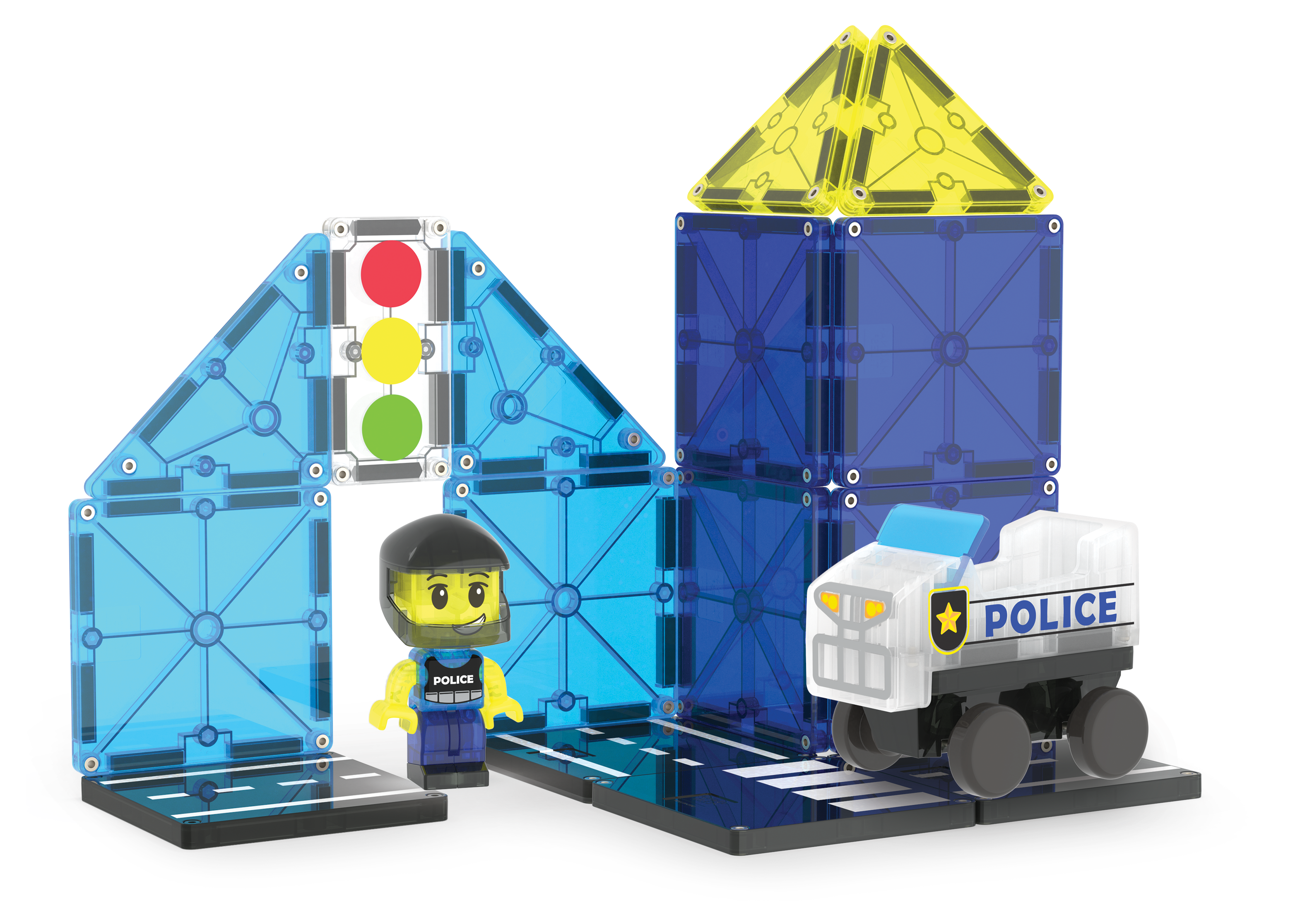 MAGNA-TILES® Police Station (20 stuks)