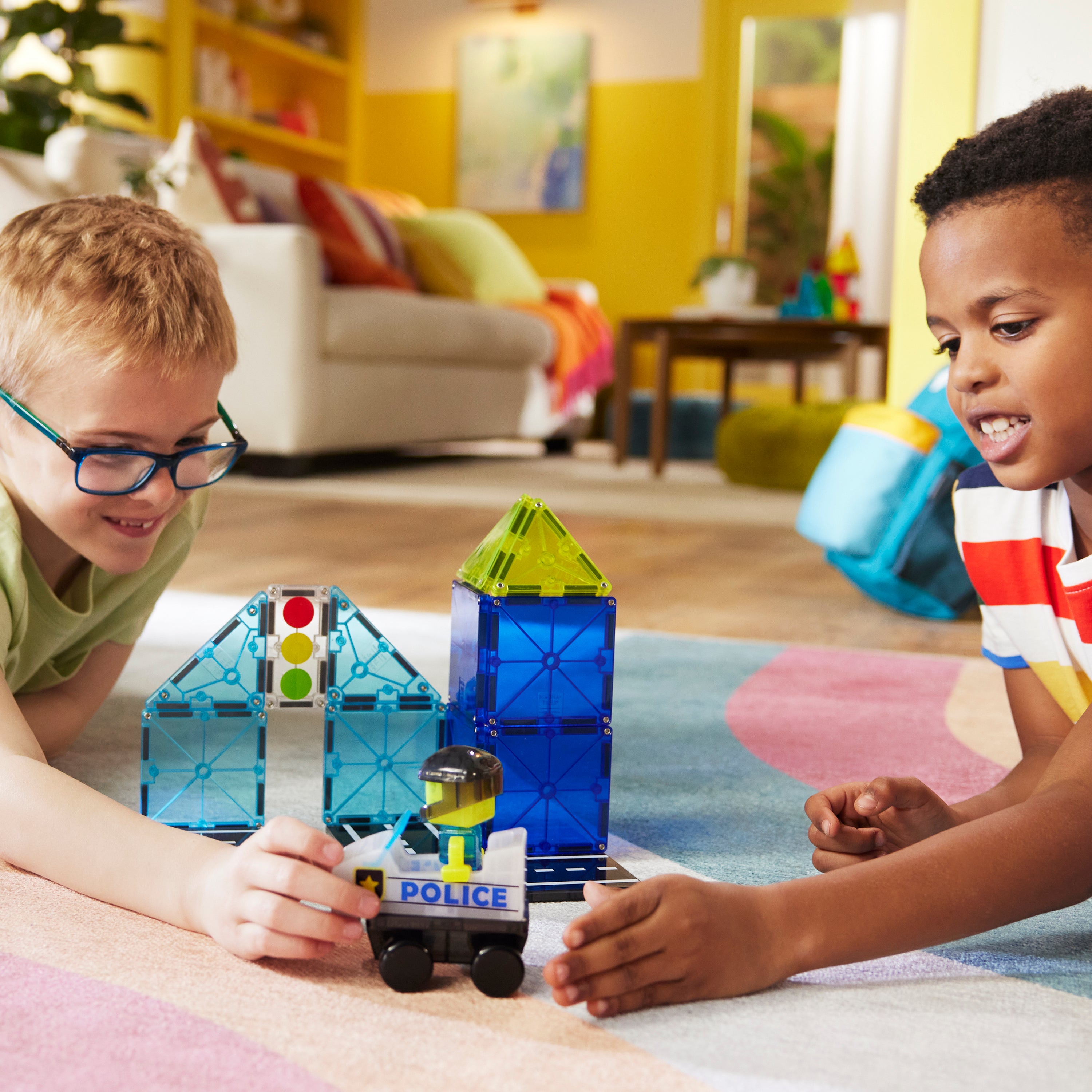 MAGNA-TILES® Police Station (20 stuks)