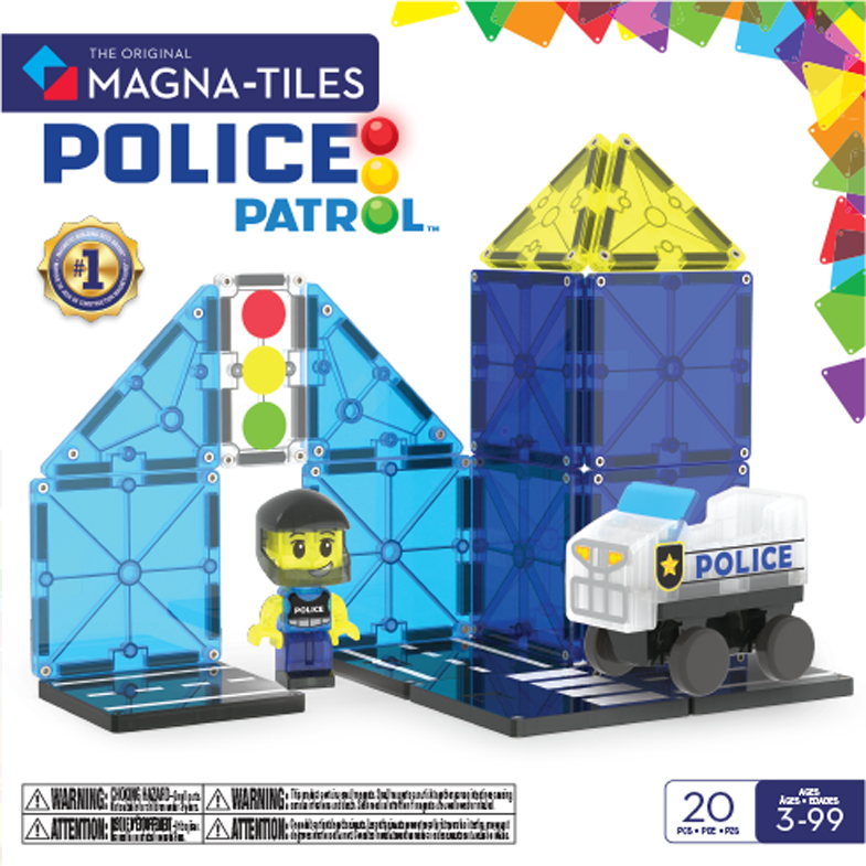 MAGNA-TILES® Police Station (20 stuks)