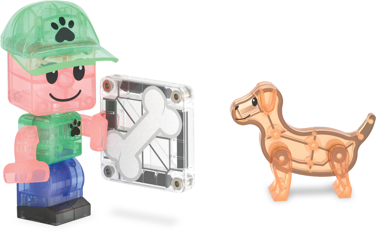MAGNA-TILES® Puppy Park met microMAGS (27 stuks)
