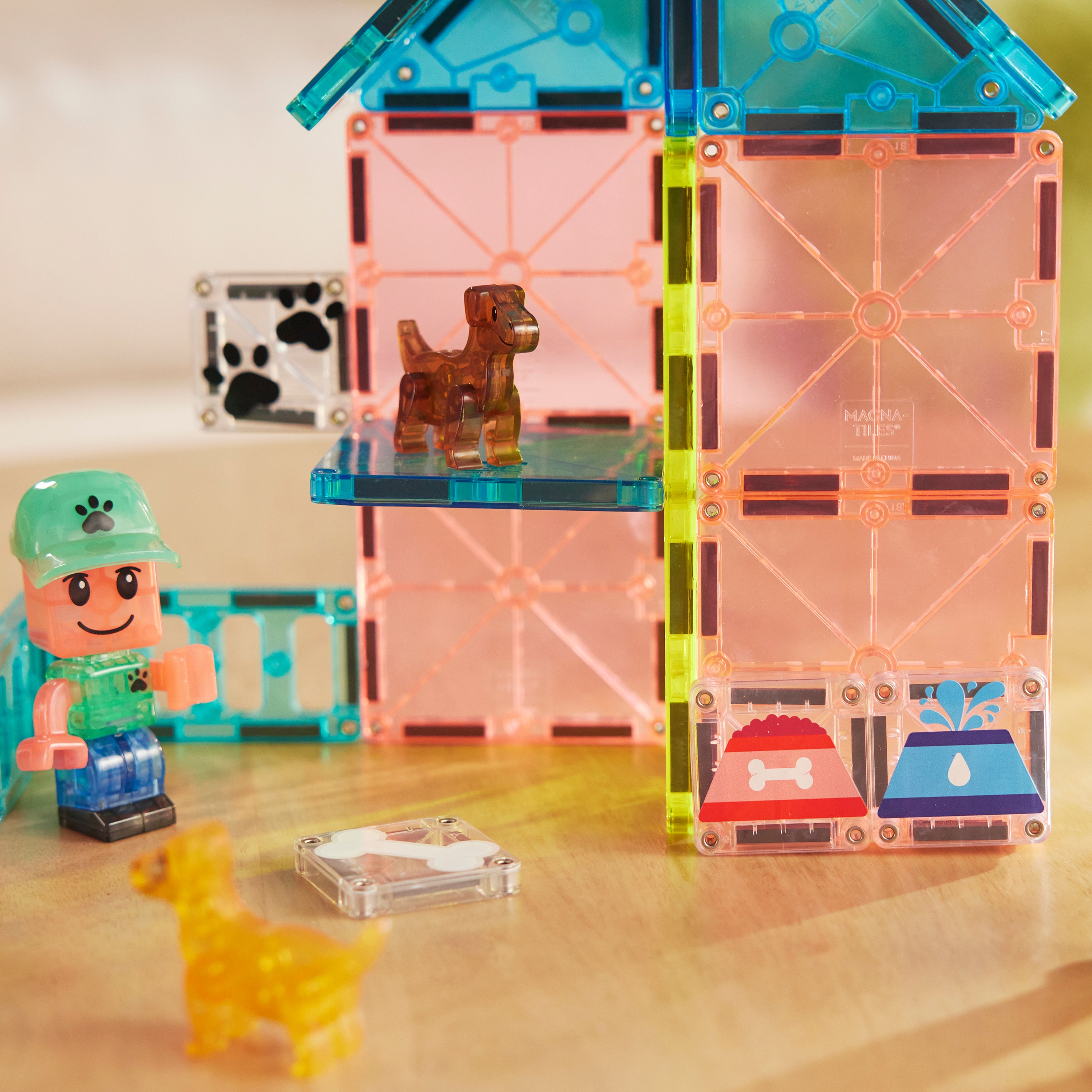 MAGNA-TILES® Puppy Park met microMAGS (27 stuks)