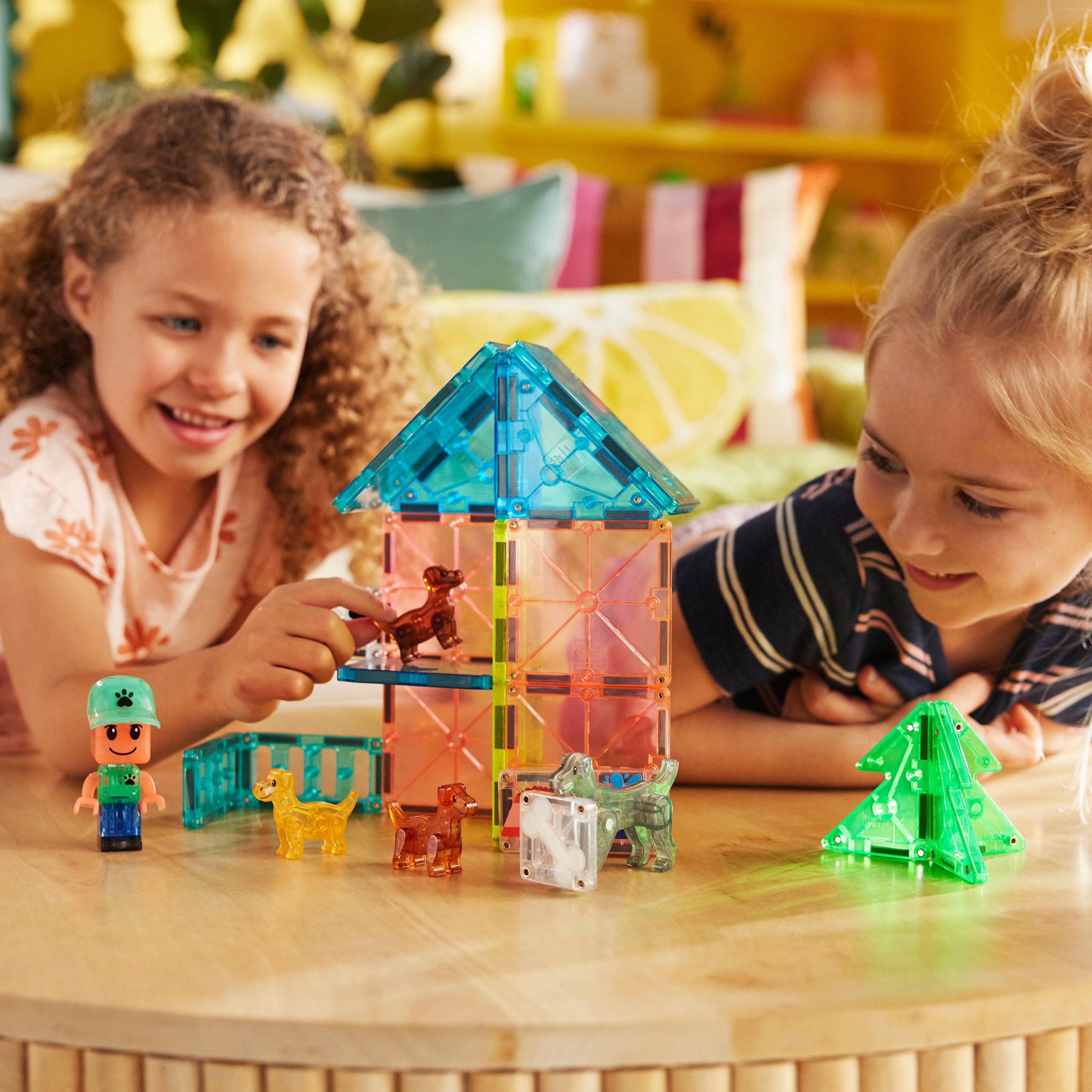 MAGNA-TILES® Puppy Park met microMAGS (27 stuks)