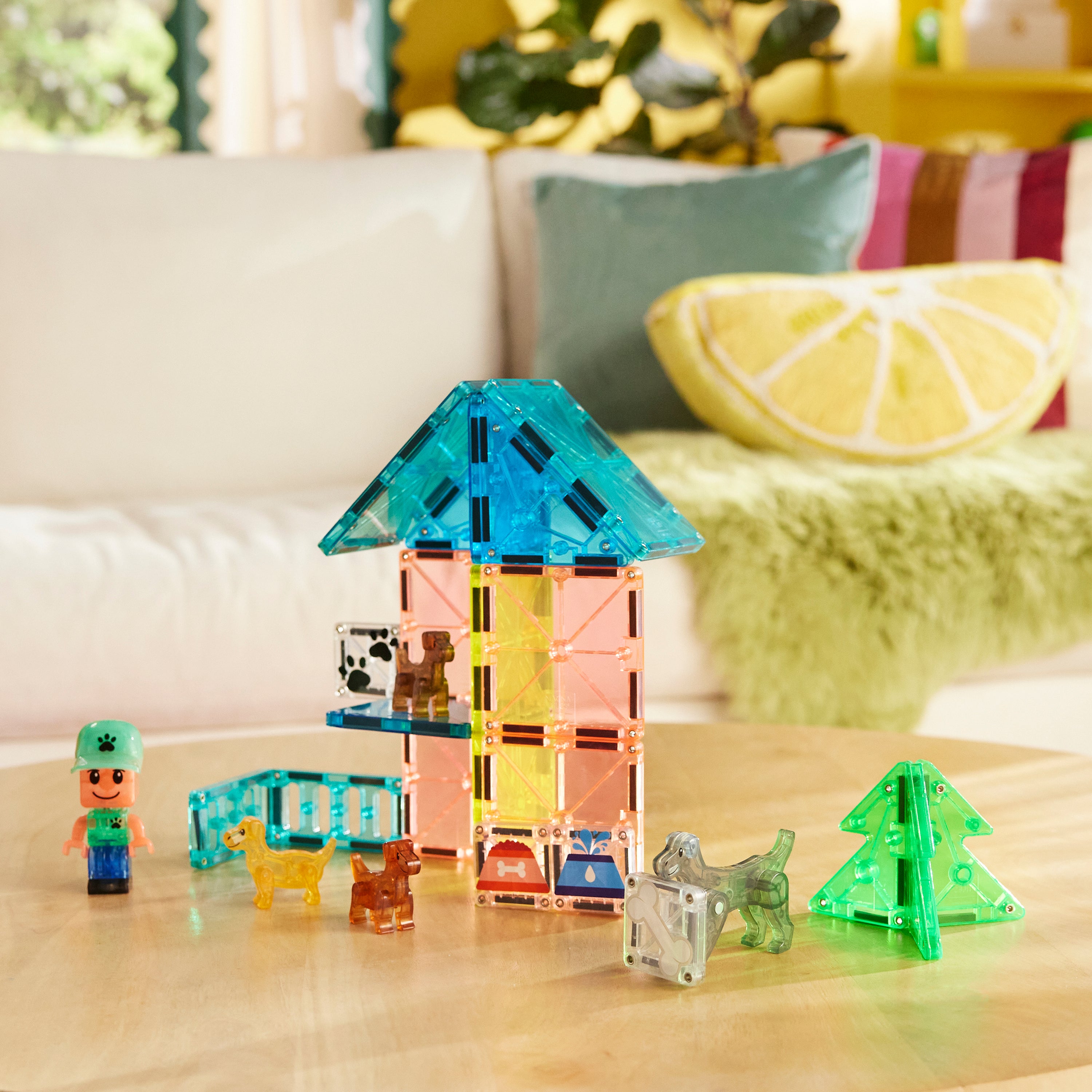 MAGNA-TILES® Puppy Park met microMAGS (27 stuks)