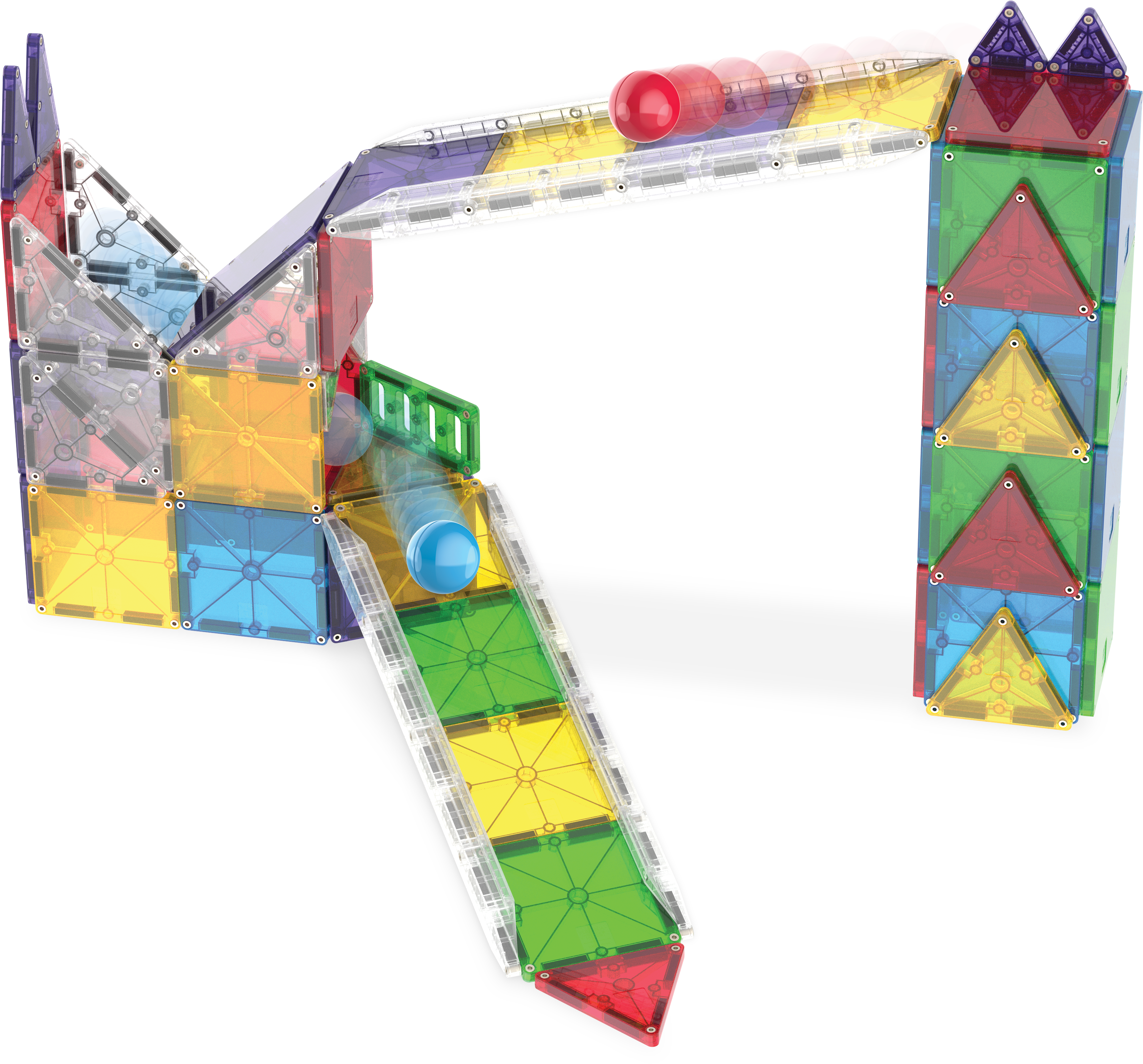 MAGNA-TILES® Rail Racers met microMAGS (90 stuks)