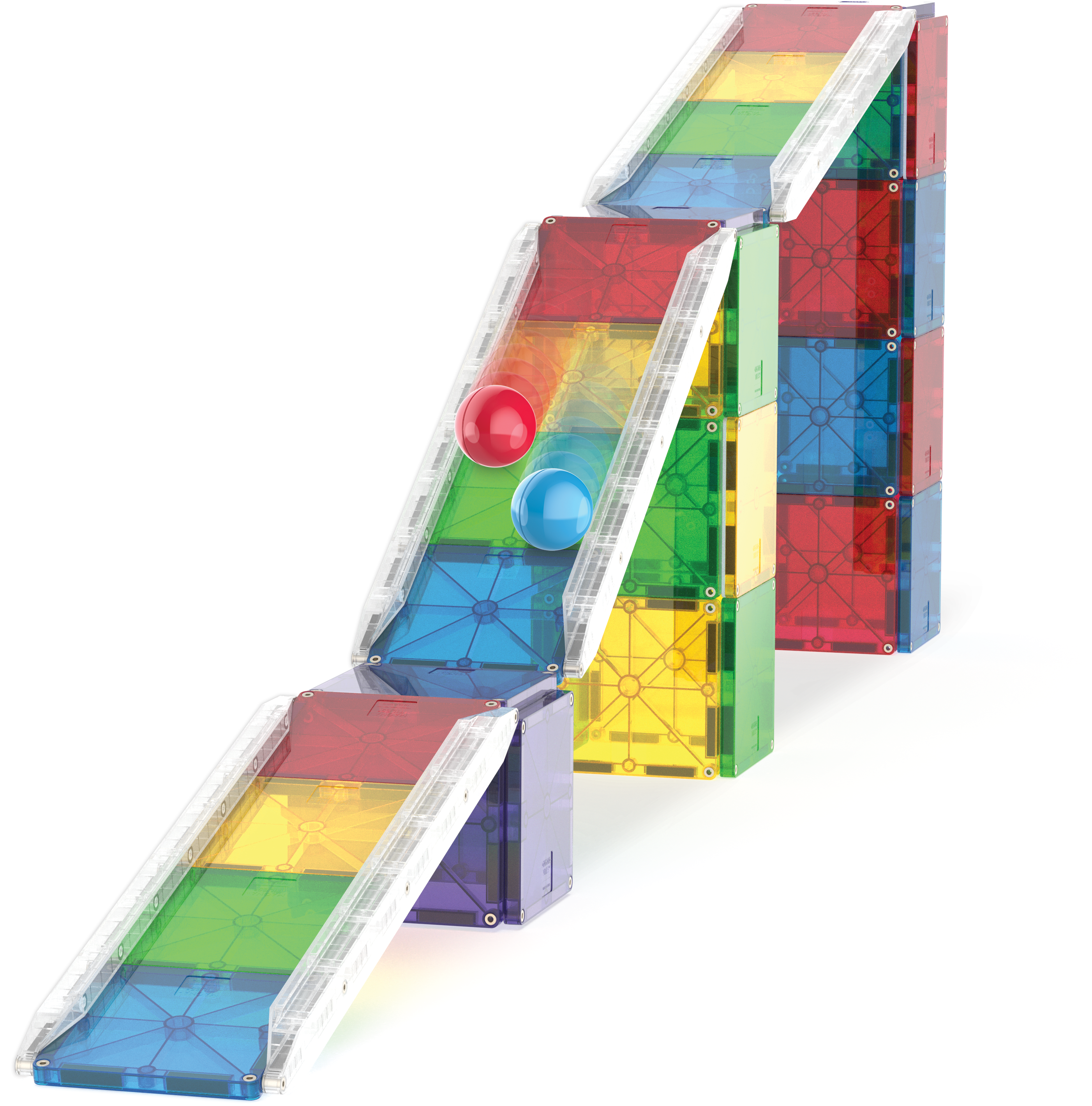 MAGNA-TILES® Rail Racers met microMAGS (90 stuks)