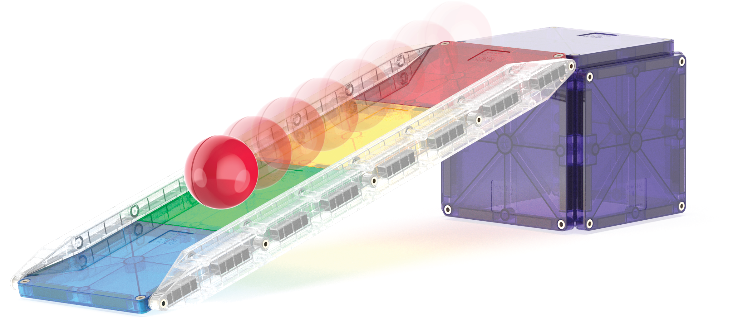 MAGNA-TILES® Rail Racers met microMAGS (90 stuks)