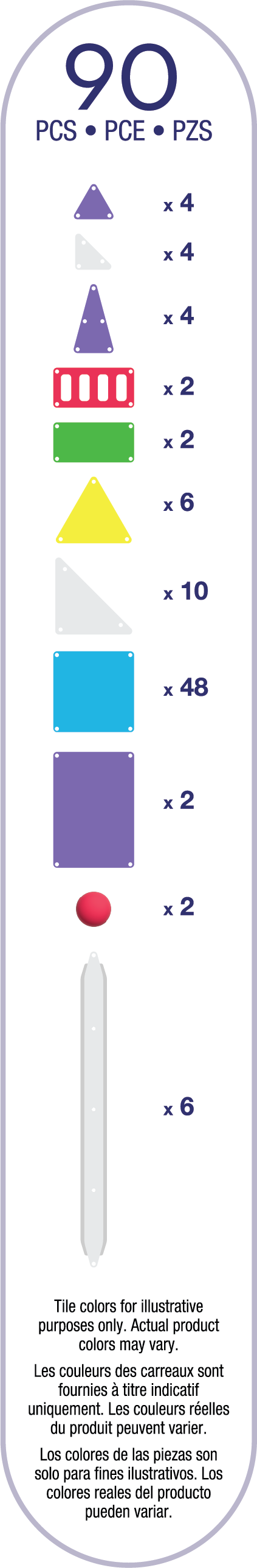 MAGNA-TILES® Rail Racers met microMAGS (90 stuks)