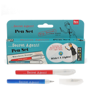 Rex London - Onzichtbare inkt spioenpennen Secret Agent (set van 2)