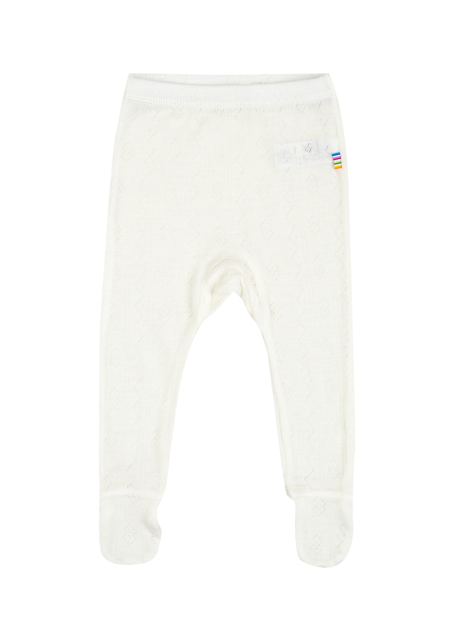 Joha - Wol/Zijde Legging met Voetjes - Ecru