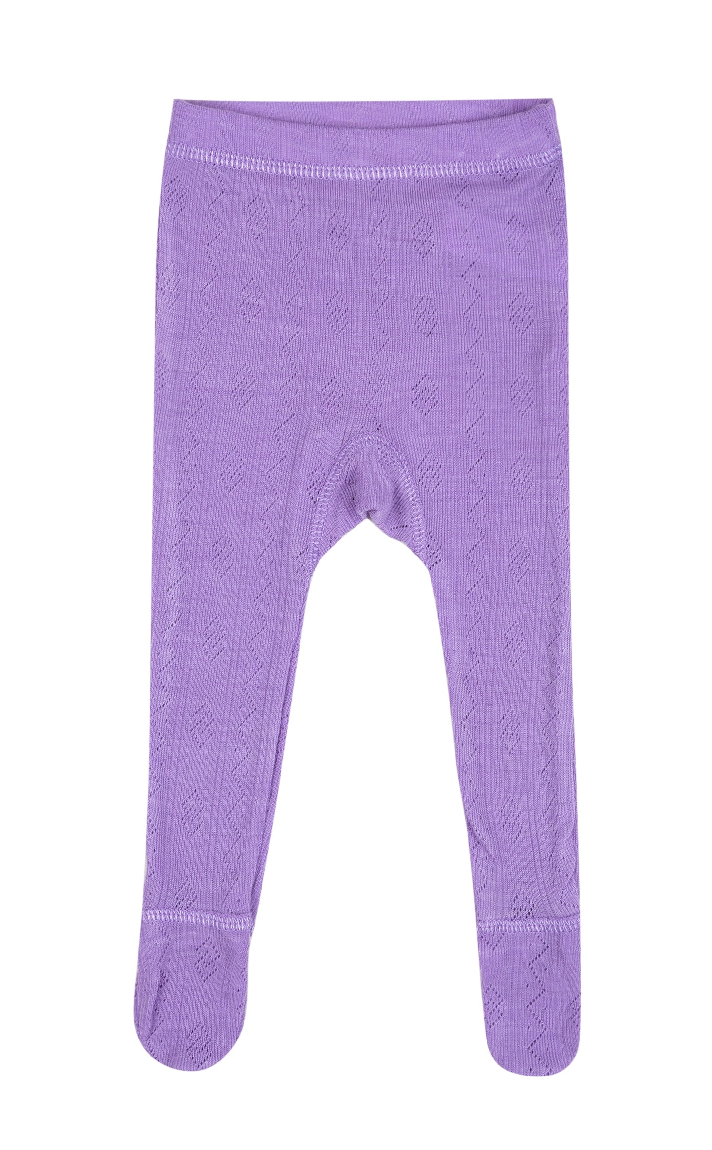 Joha - Wol/Zijde Legging met Voetjes - Ecru