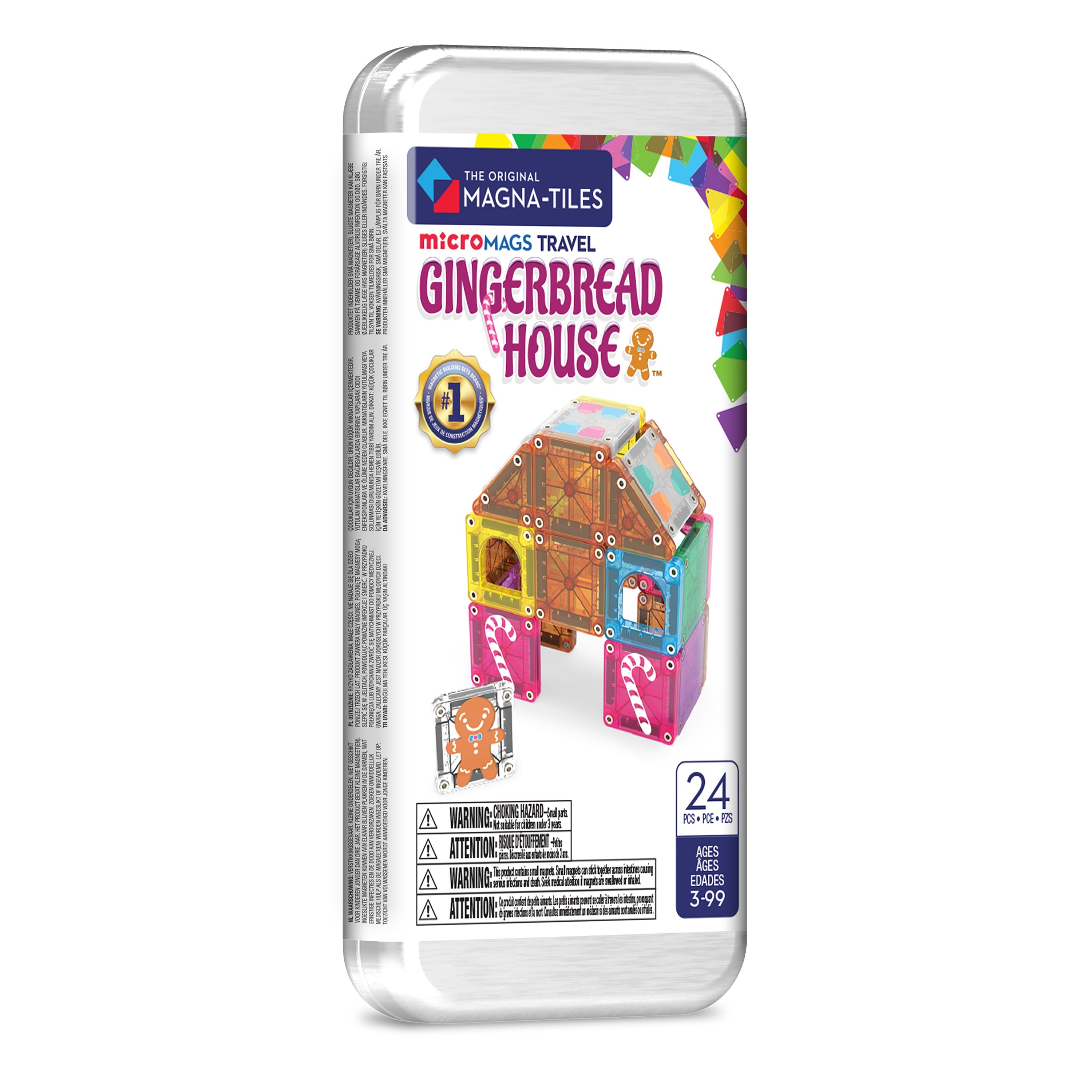 Magna-Tiles MicroMags Peperkoekhuis reisset verpakking