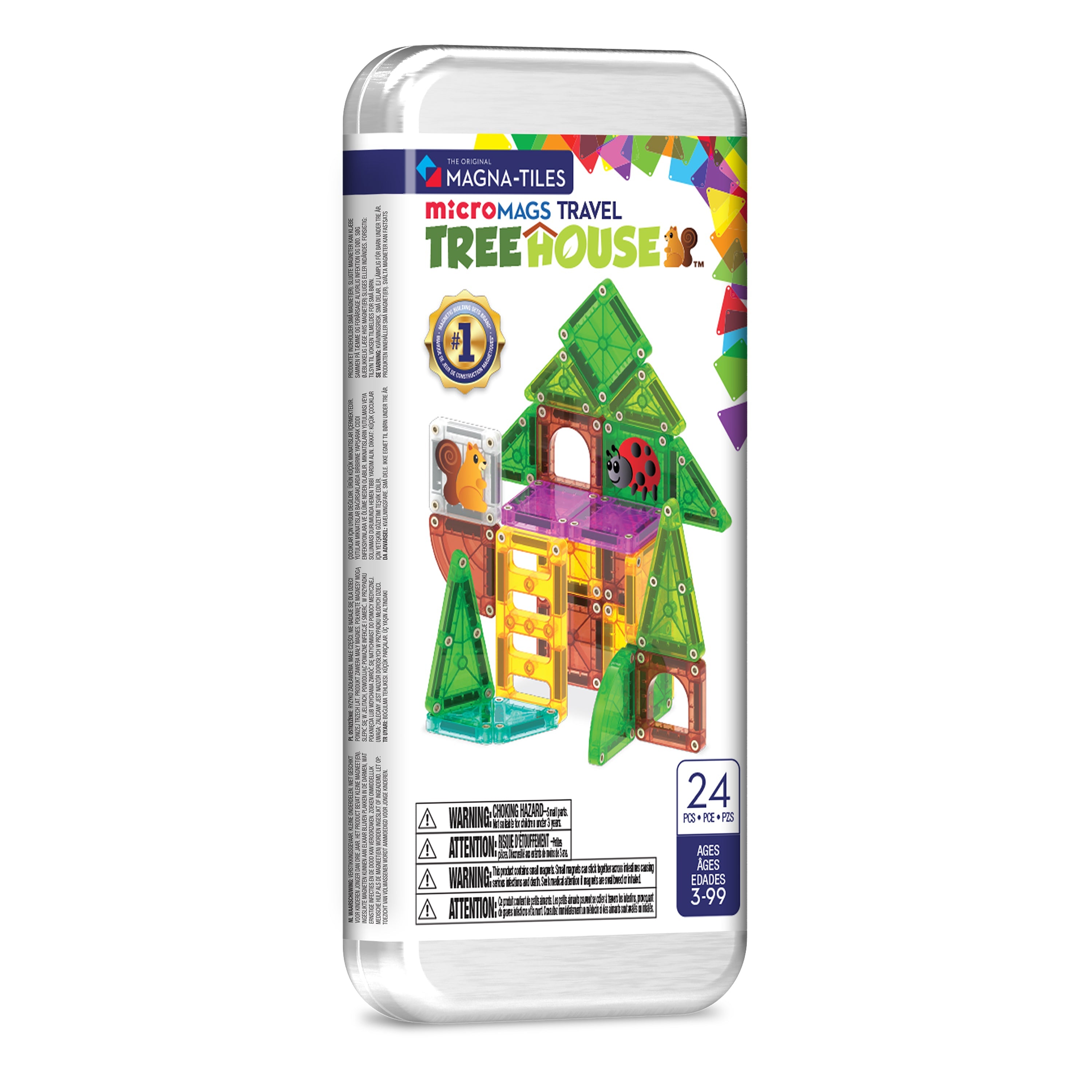 Magna-Tiles - microMAGS Boomhut 24-delige reisset