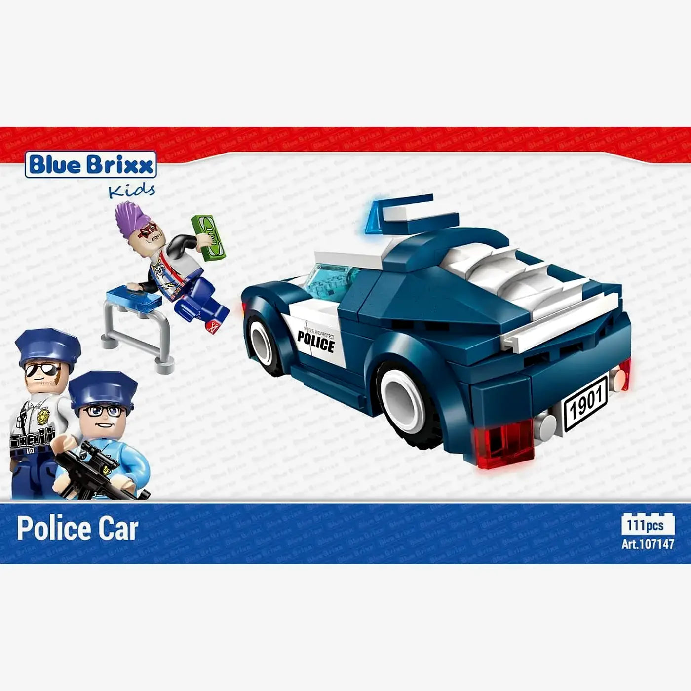 BlueBrixx - Politie Patrouillewagen (111 bouwstenen) 6+ jaar - bouwset
