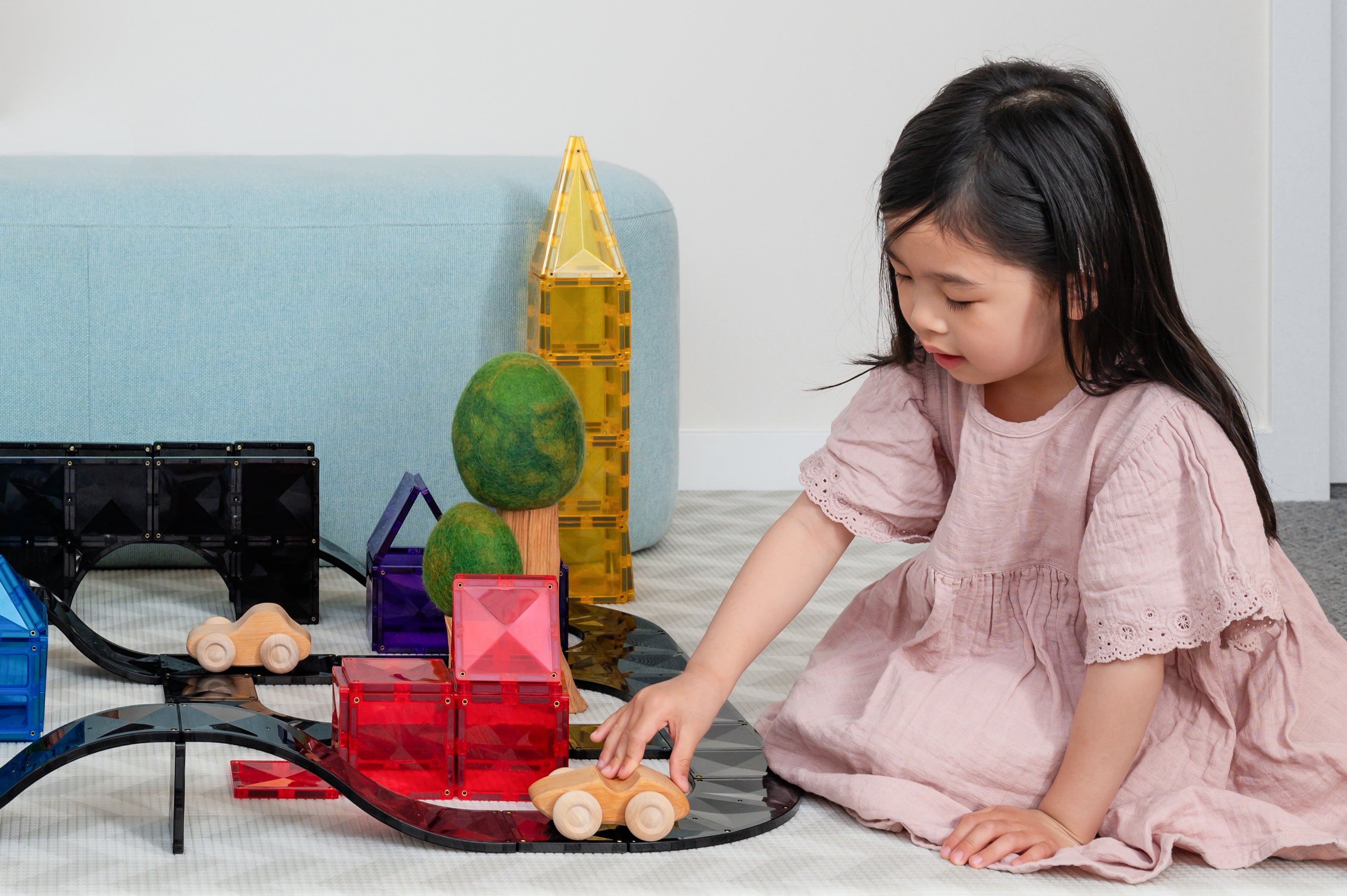 CONNETIX - Creative Roads Pack 48 stuks - magnetisch constructiespeelgoed