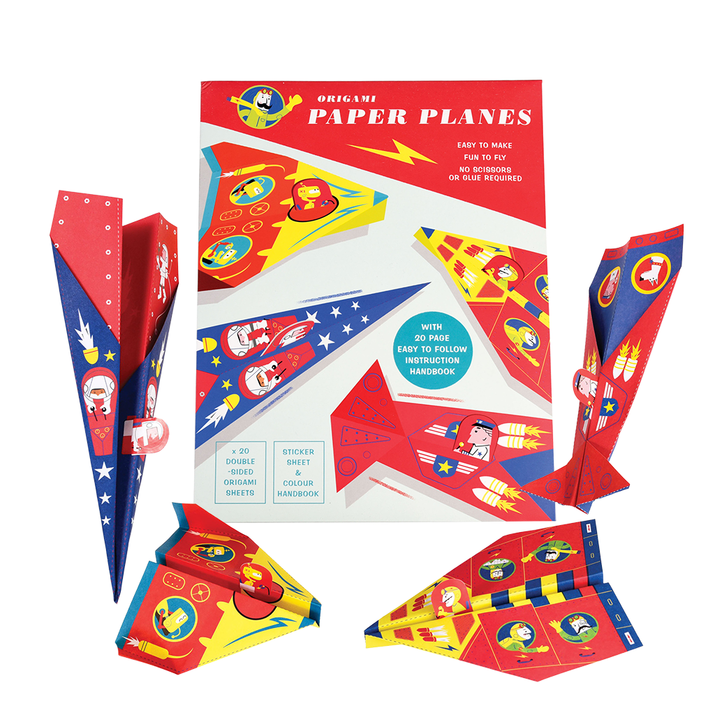 Rex London - Origami Set Papieren Vliegtuigjes voor Kinderen