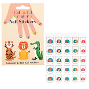 Rex London - Nagelstickers Kleurrijke Beestjes (25 stuks)