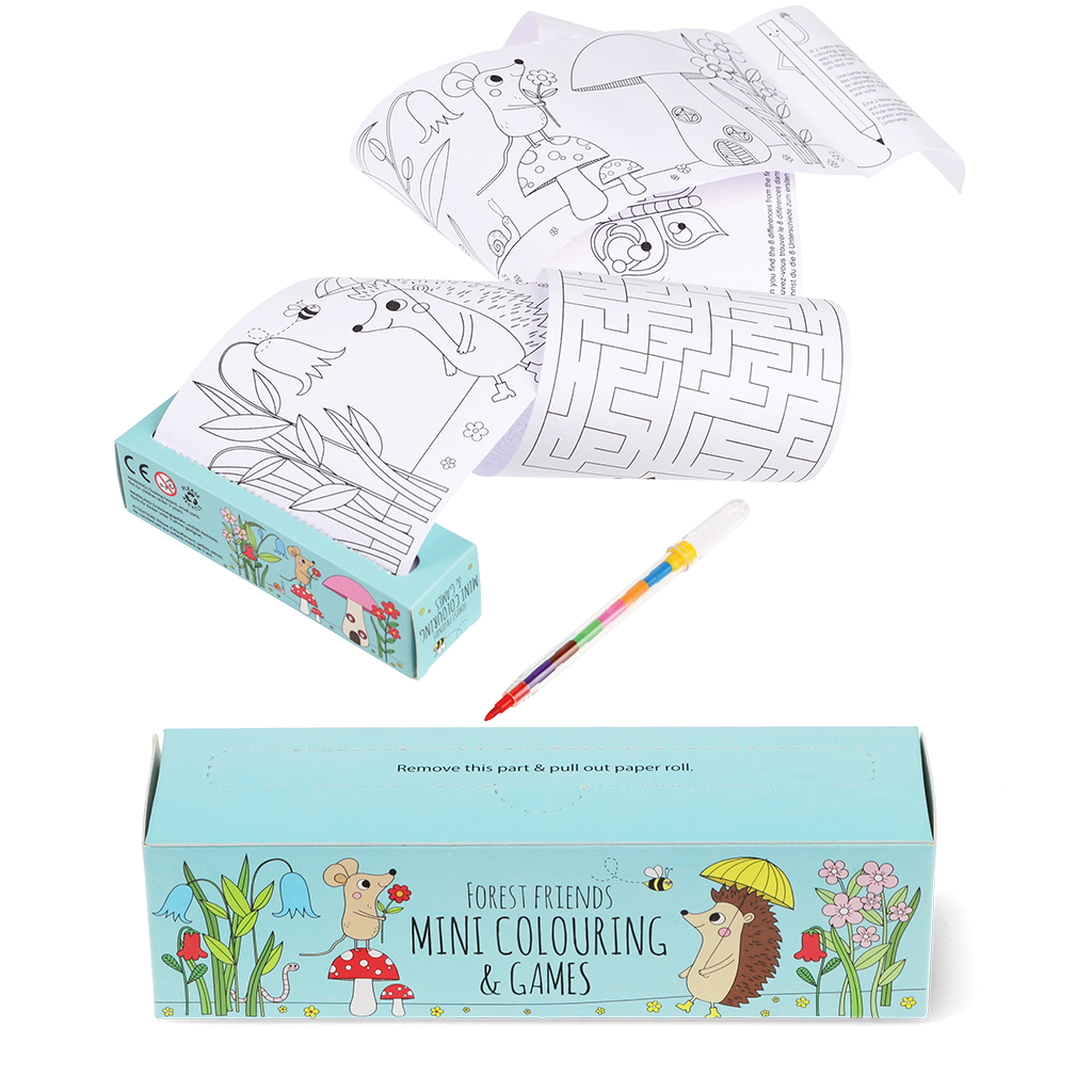 Rex London - Mini Kleur- en Spelletjesboekje Bosvriendjes