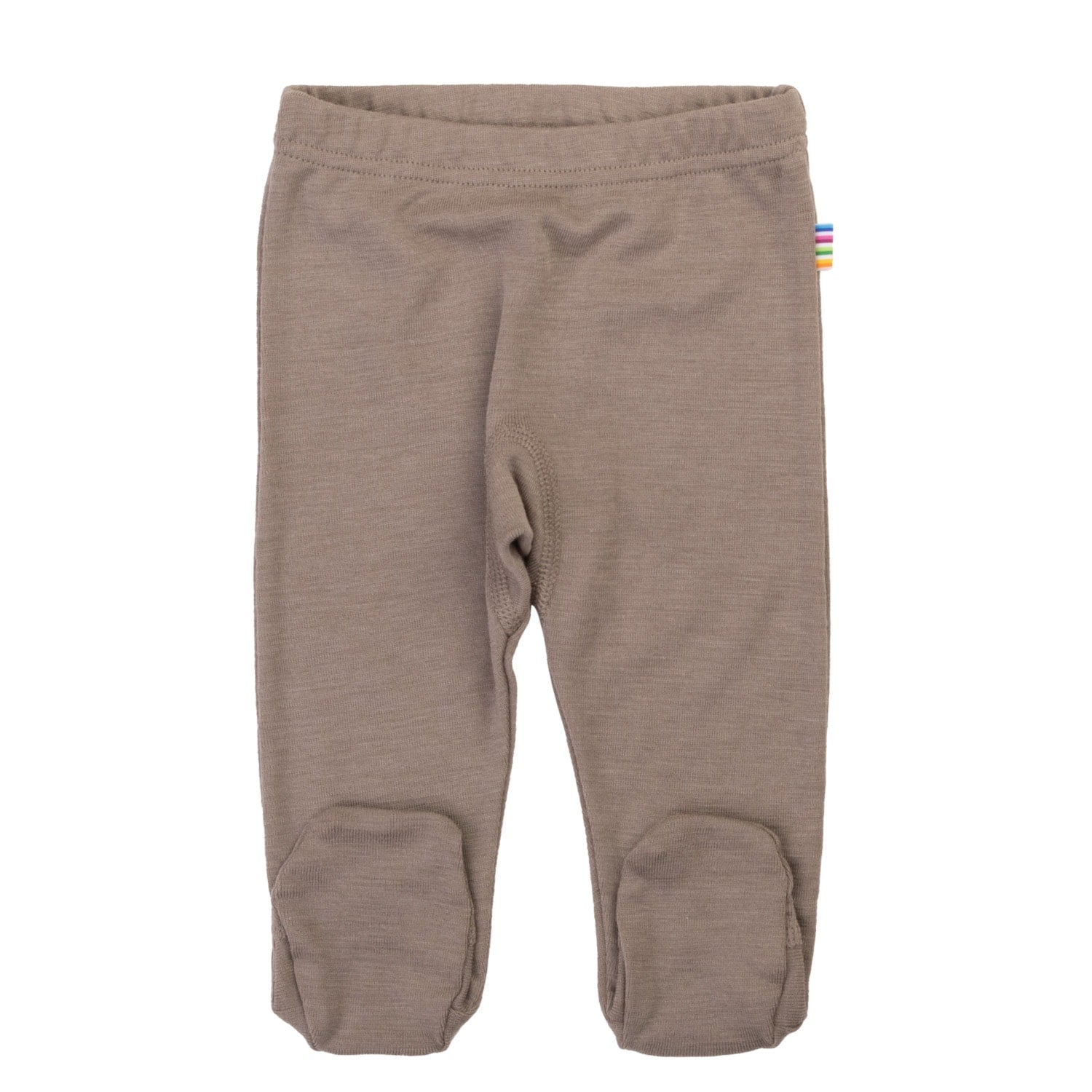Joha - Wol/Zijde Legging met Voetjes - Donker Beige