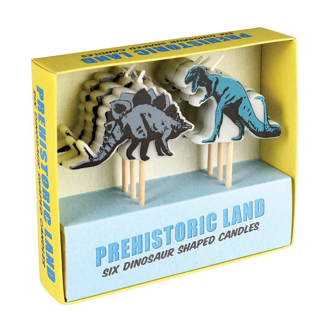 Rex London - Feestkaarsjes Prehistoric Land (set van 6)