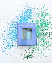 SensorySparkle Bio-Glitter 2 x 18 gr — blauw