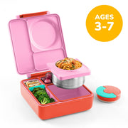 OmieBox lunchbox met thermos in de kleur Pink Berry